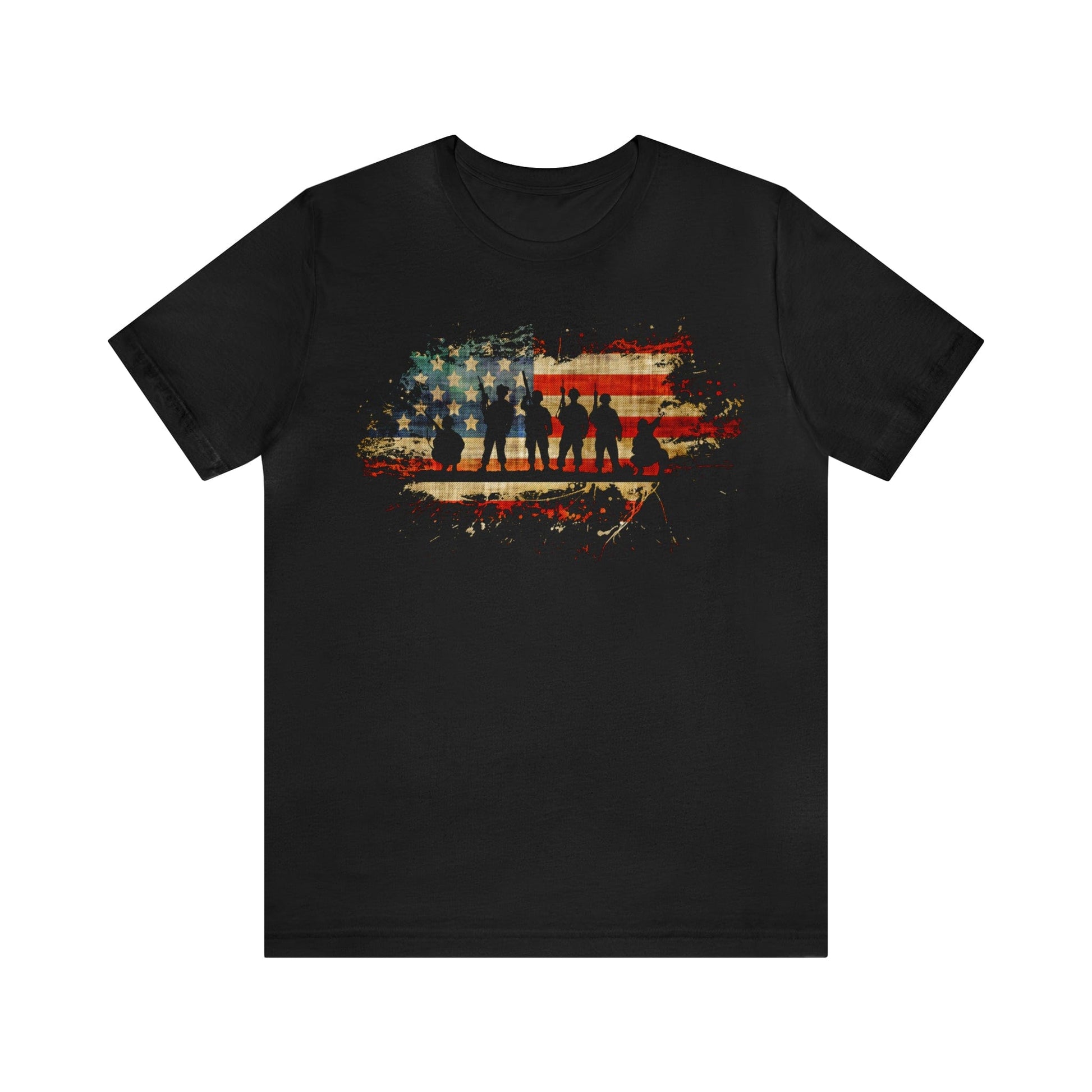 T-Shirt Black / S Our Military Heroes | Unisex Jersey Short Sleeve Tee