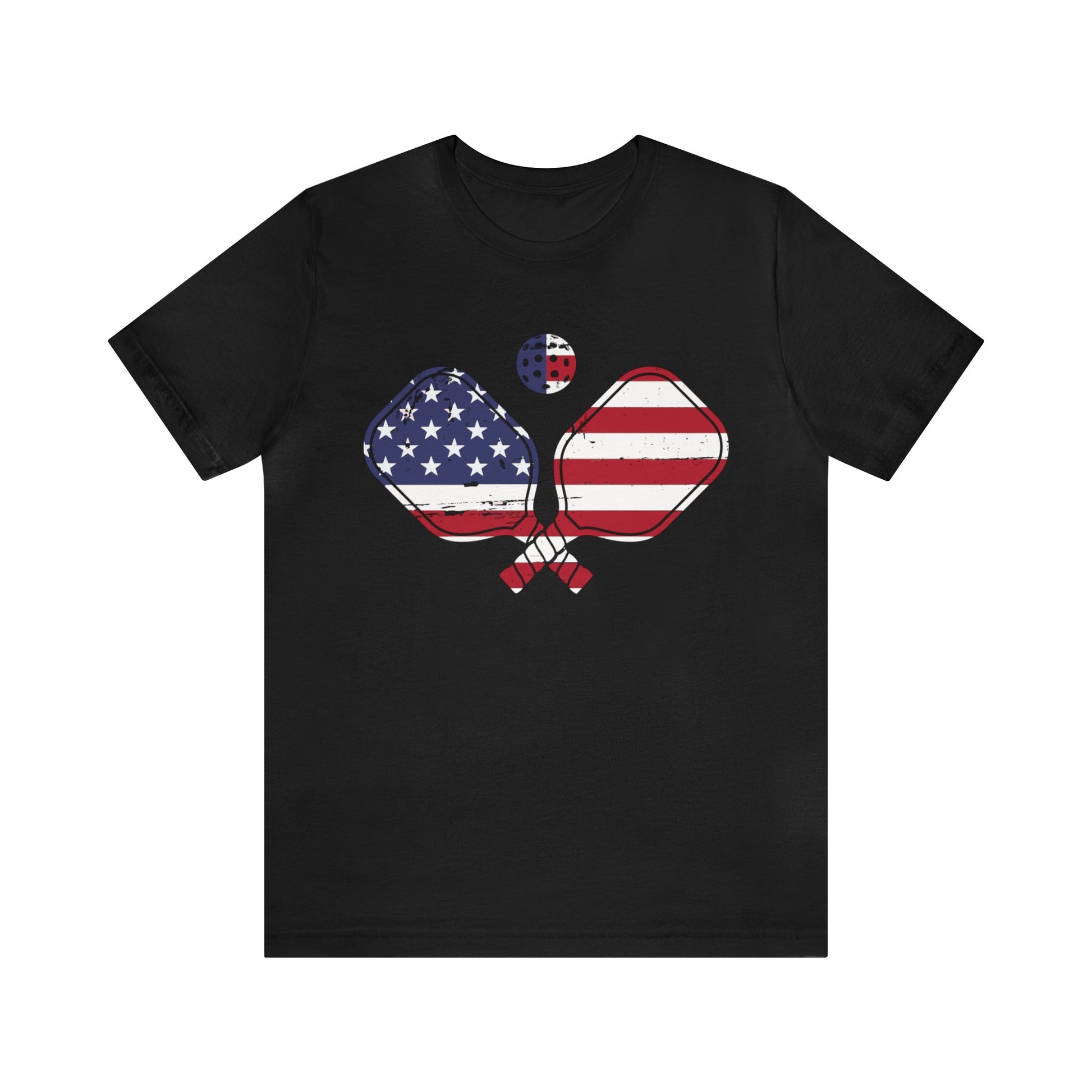 T-Shirt Black / S Patriotic Pickleball | Jersey Short Sleeve Tee