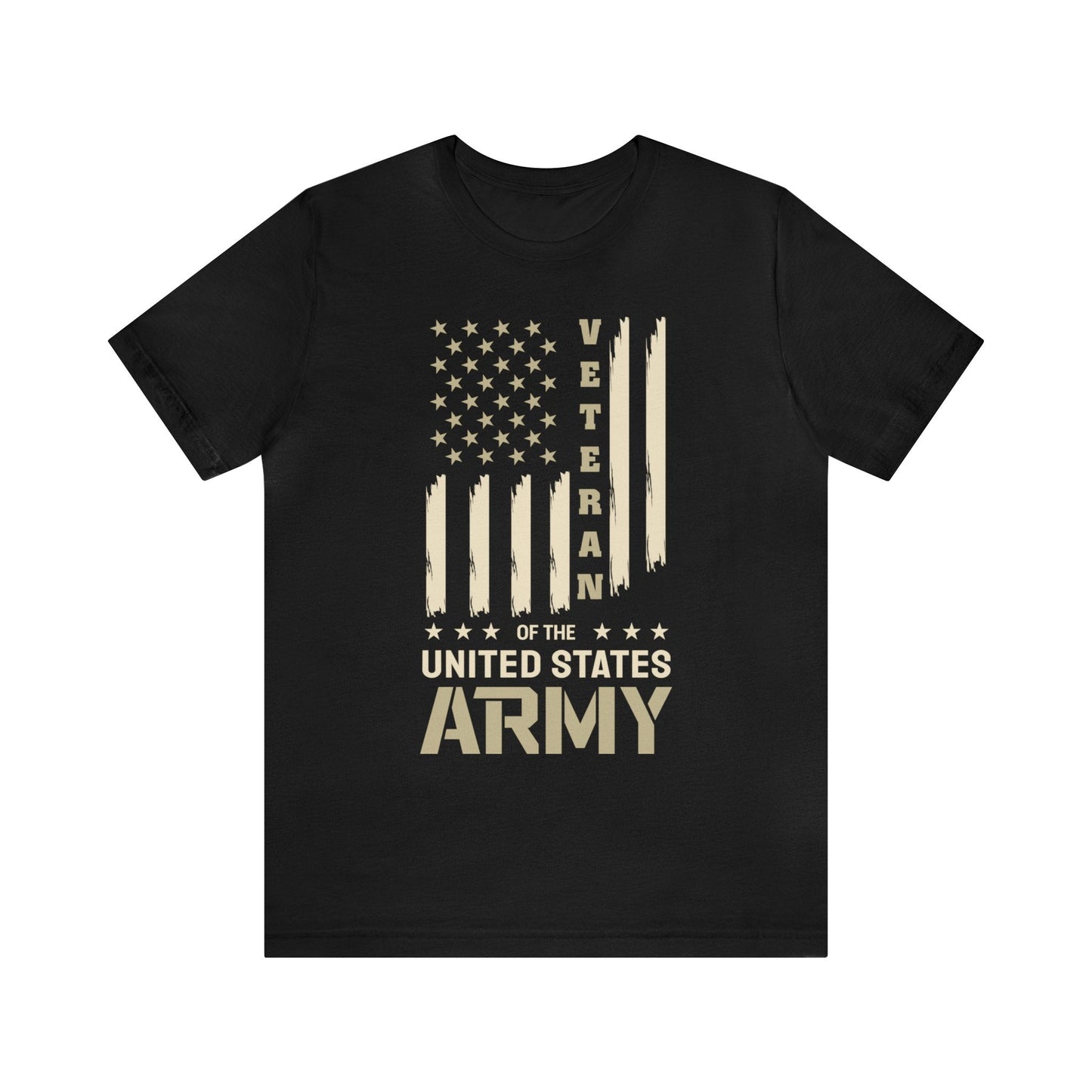 T-Shirt Black / XS US Army Veteran | Flag | Jersey Short Sleeve Tee