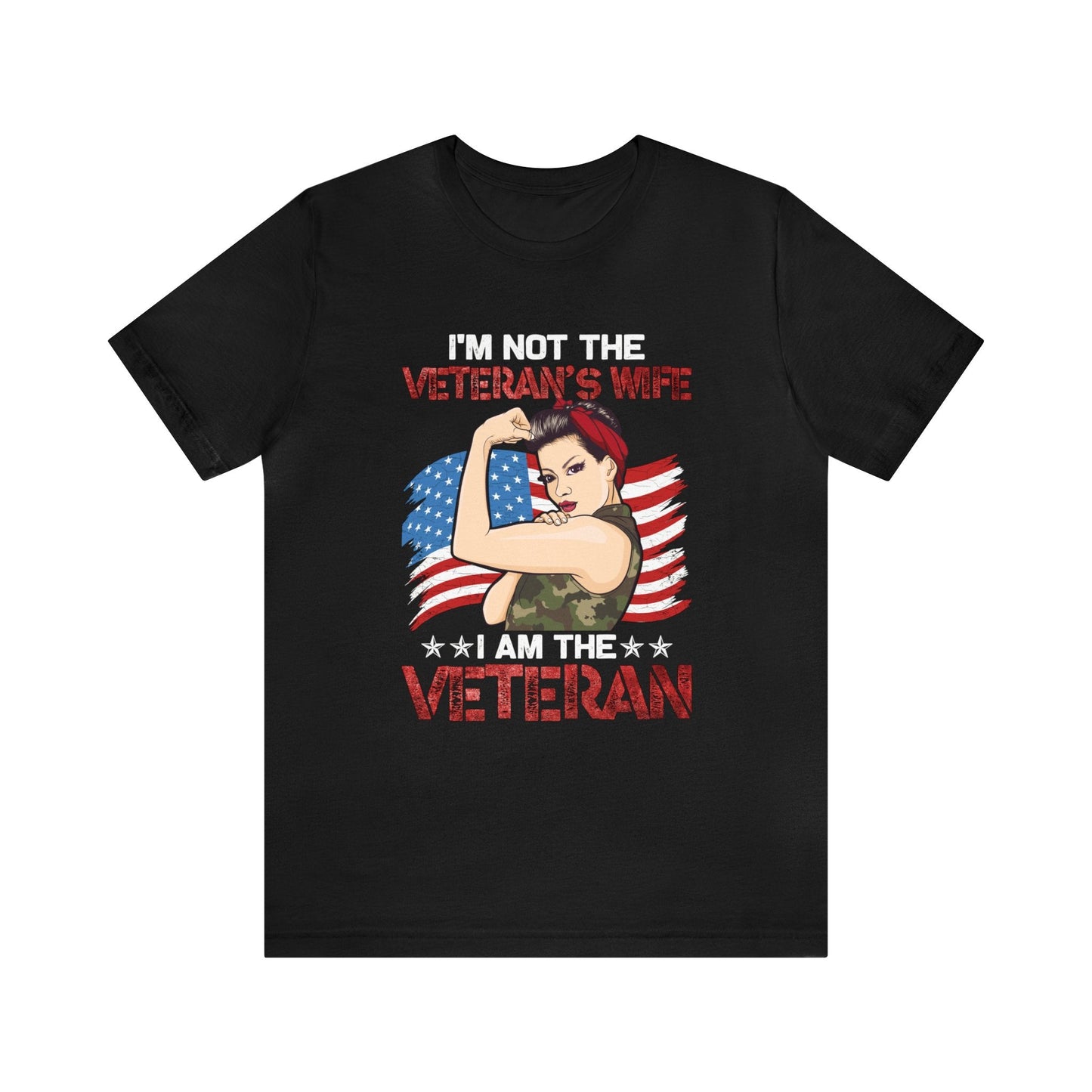 T-Shirt Black / XS US Veteran | Female Veteran | Jersey Short Sleeve Tee