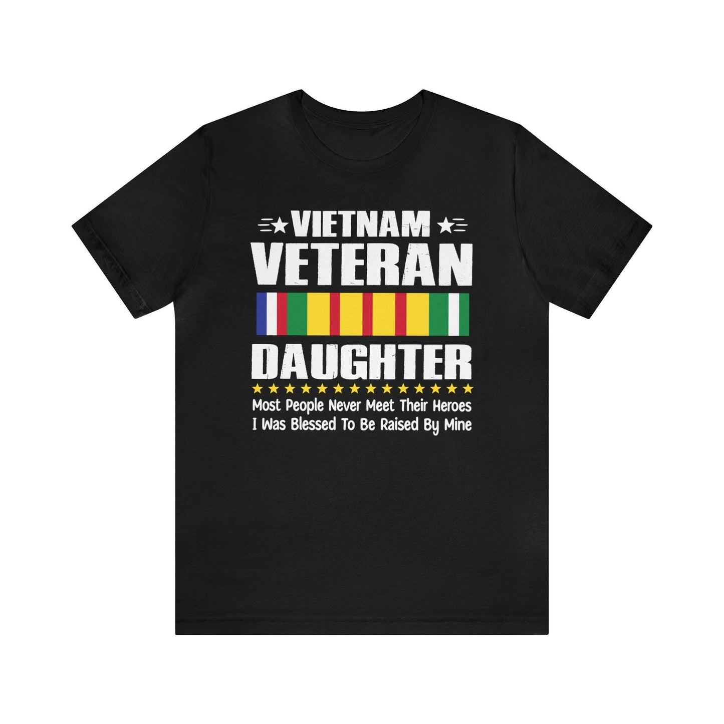 T-Shirt Black / XS Vietnam Veteran Daughter | Jersey Short Sleeve Tee