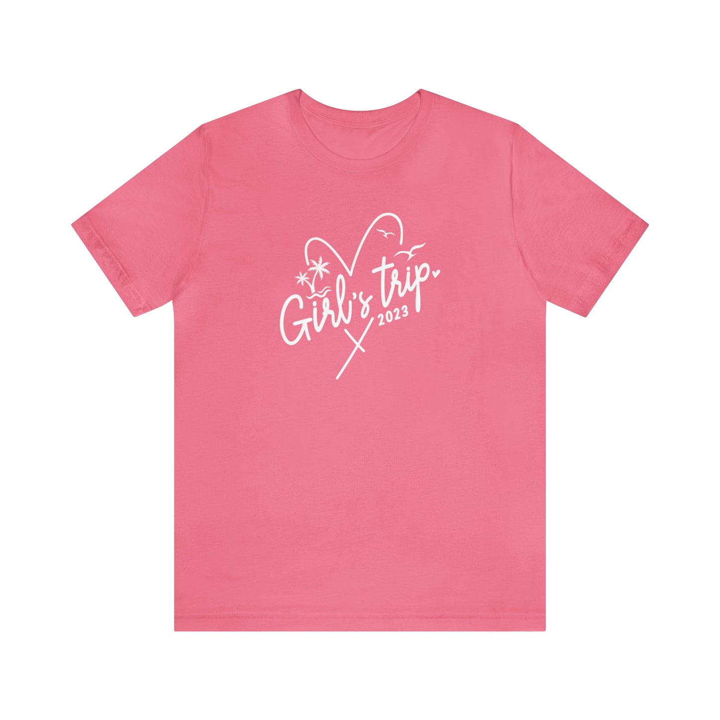 T-Shirt Charity Pink / S Girls Trip 2023 | Heart | Jersey Short Sleeve Tee