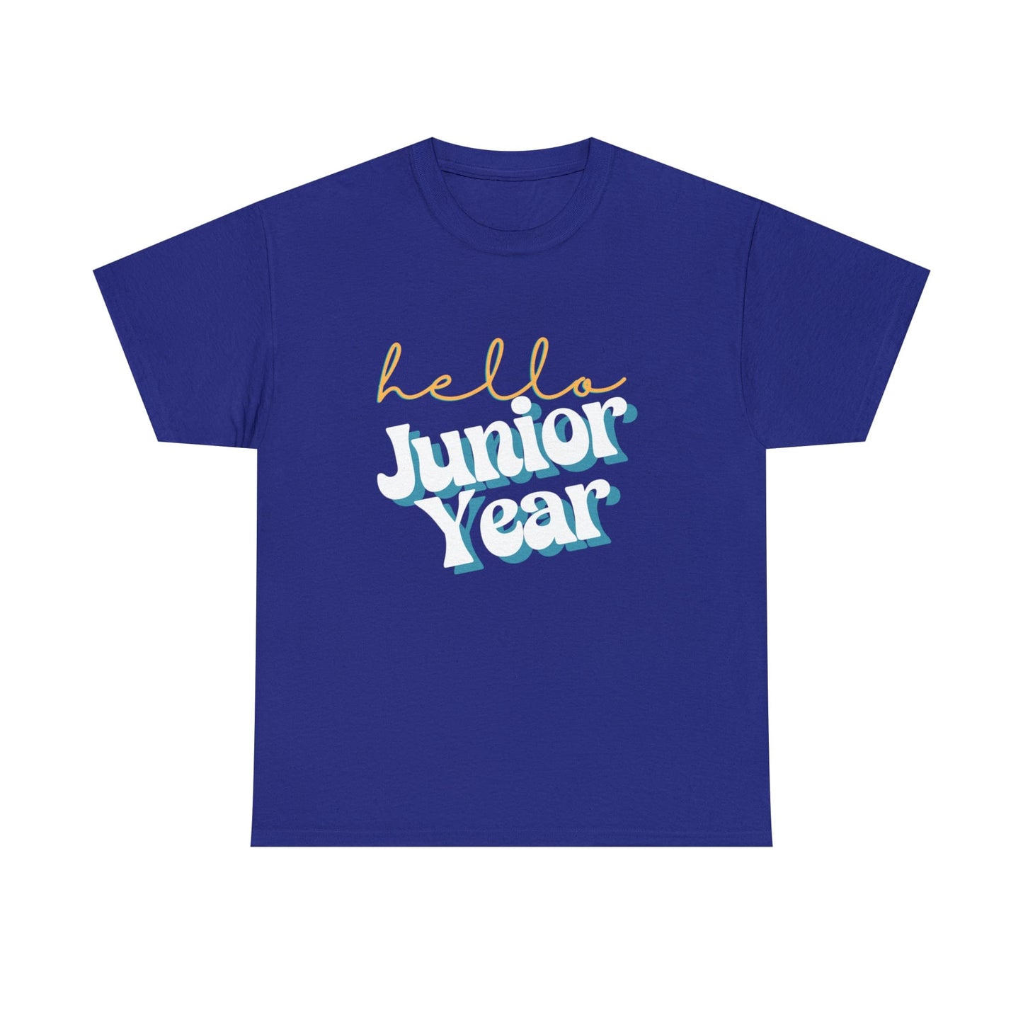 T-Shirt Cobalt / S Hello Junior Year | Retro | ADULT Sizes | Cotton Tee