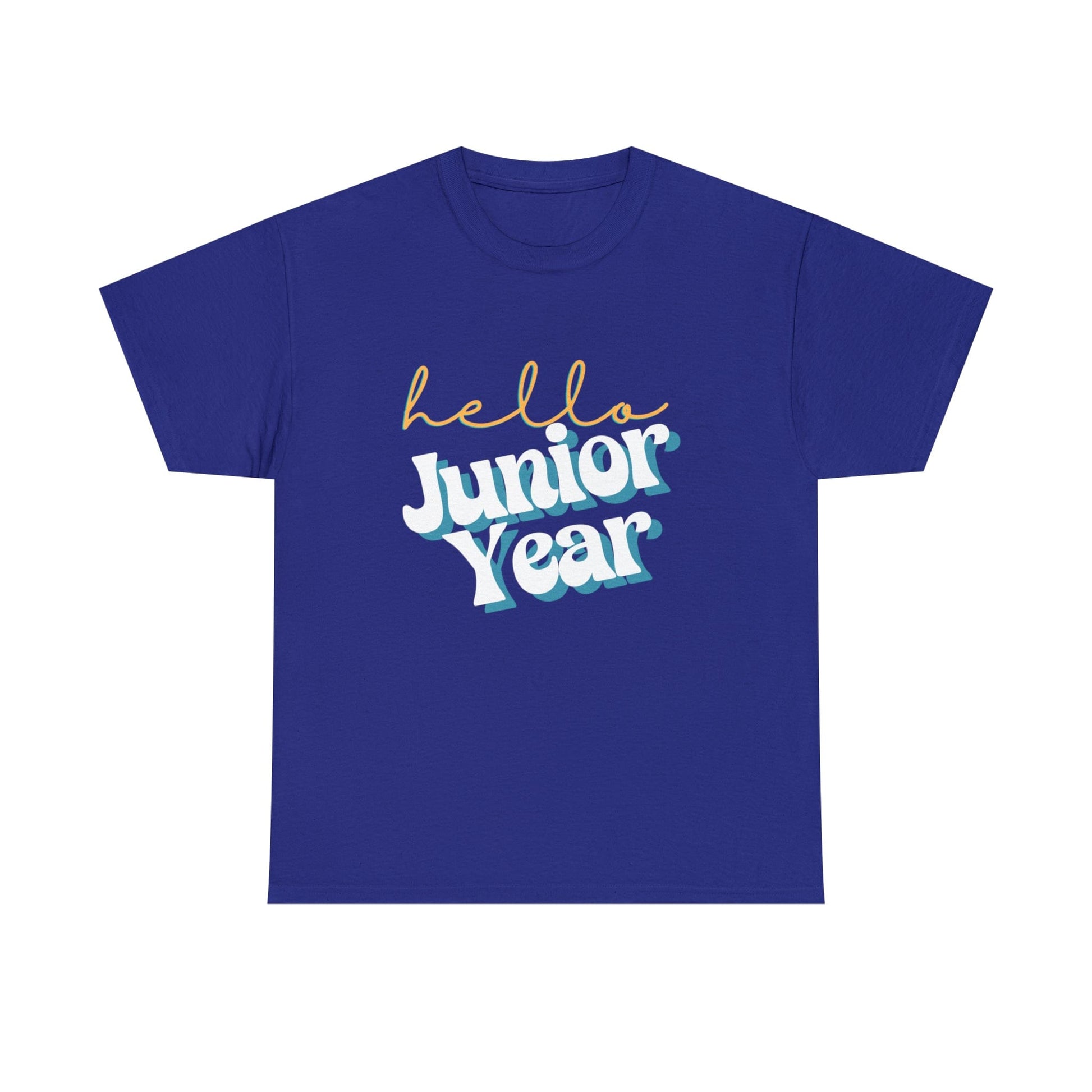 T-Shirt Cobalt / S Hello Junior Year | Retro | ADULT Sizes | Cotton Tee