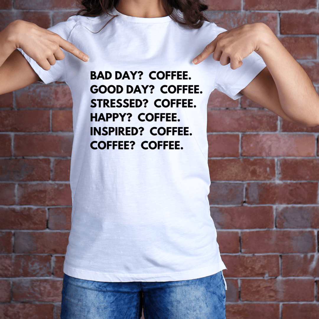 T-Shirt Coffee is the Answer | Jersey Short Sleeve Tee