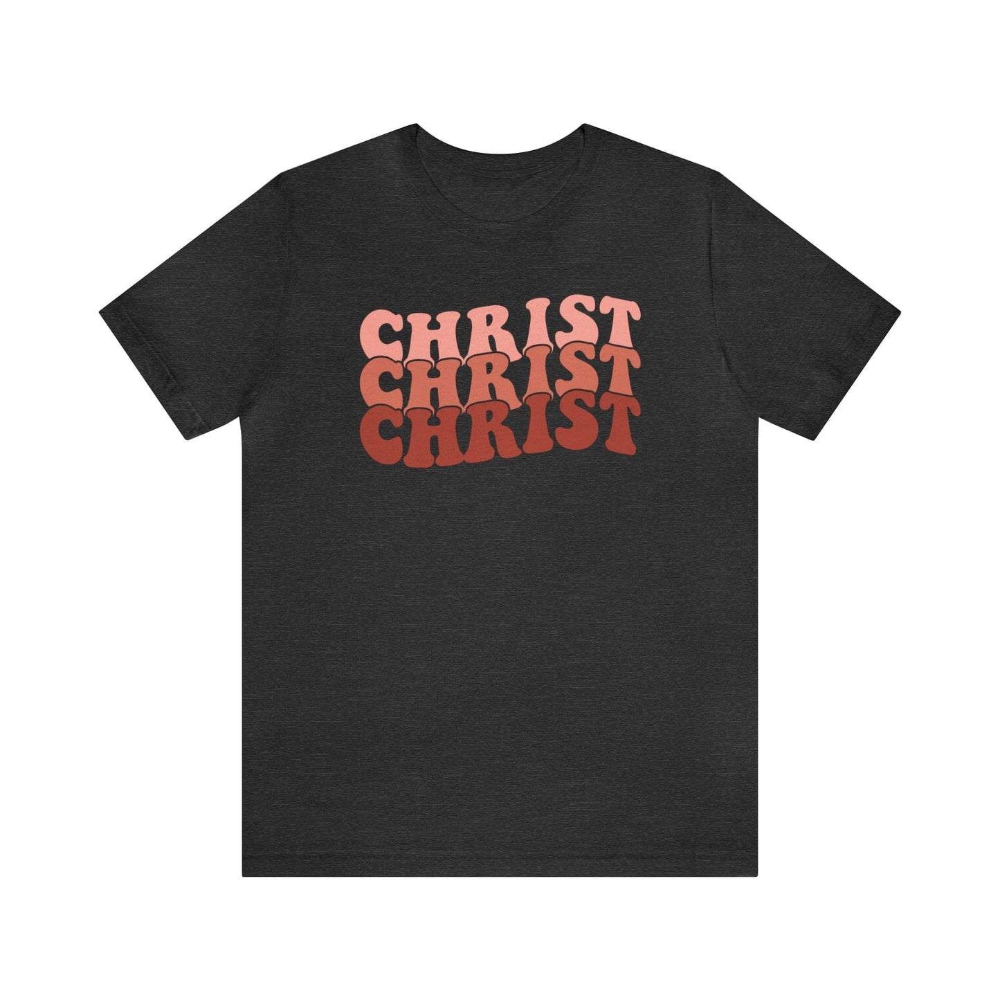 T-Shirt Dark Grey Heather / S Christ | Jesus | Retro | Jersey Short Sleeve Tee