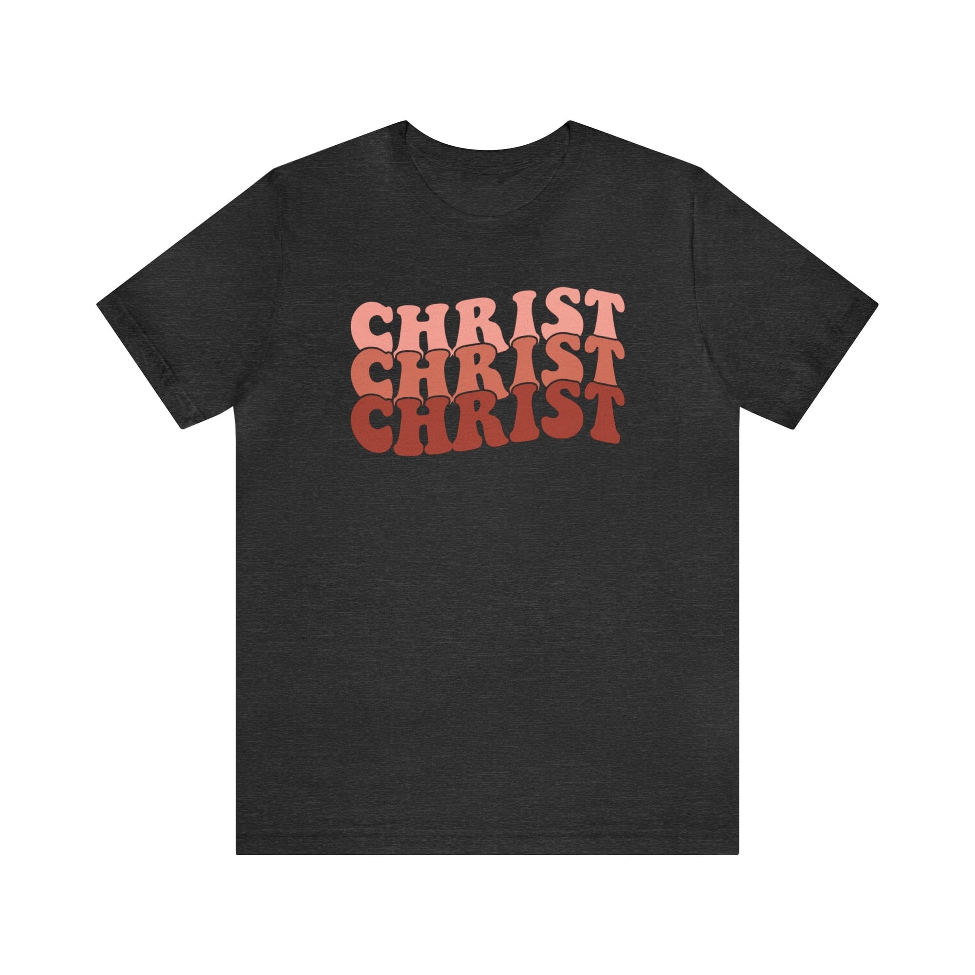 T-Shirt Dark Grey Heather / S Christ | Jesus | Retro | Jersey Short Sleeve Tee