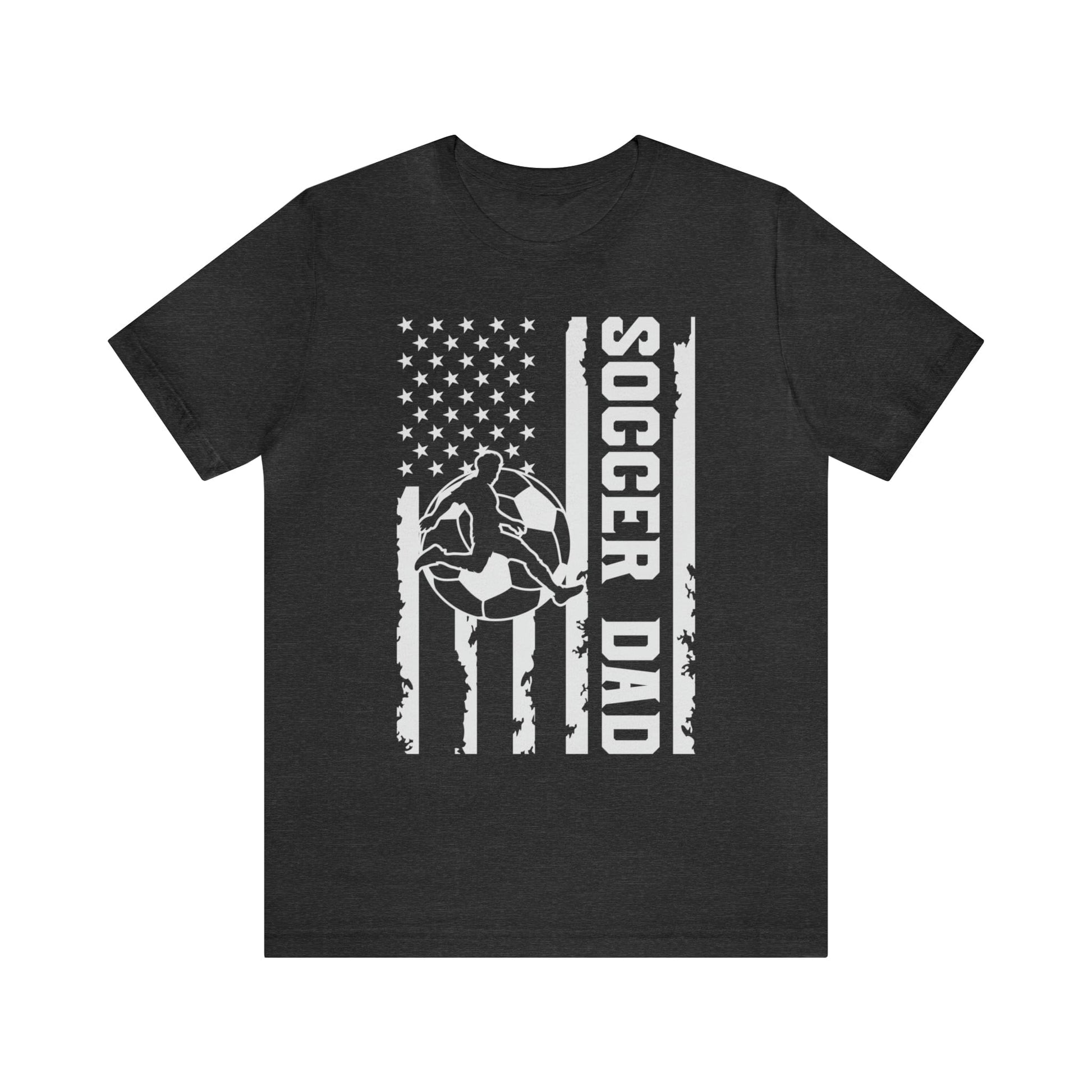 T-Shirt Dark Grey Heather / XS Soccer Dad | Patriotic | Jersey Short Sleeve Tee