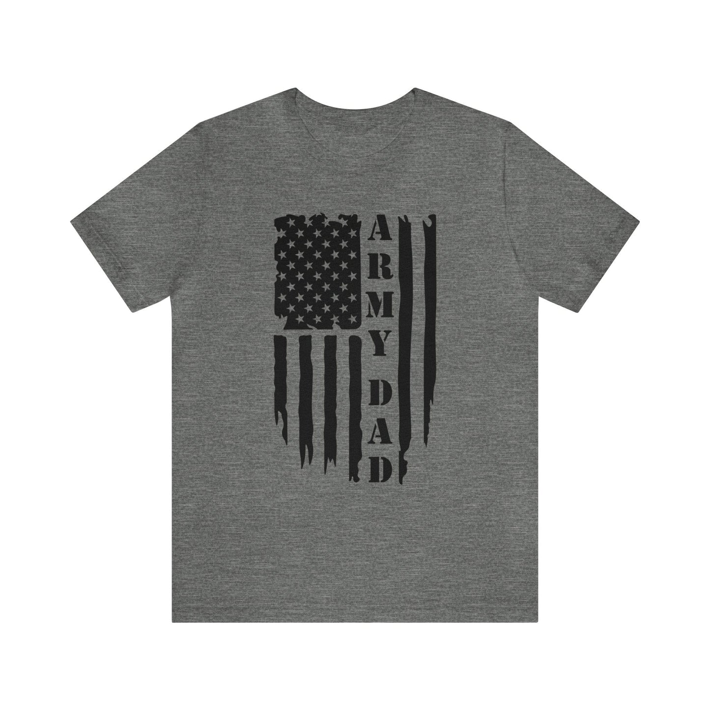 T-Shirt Deep Heather / XS US Army Dad | Flag | Jersey Short Sleeve Tee