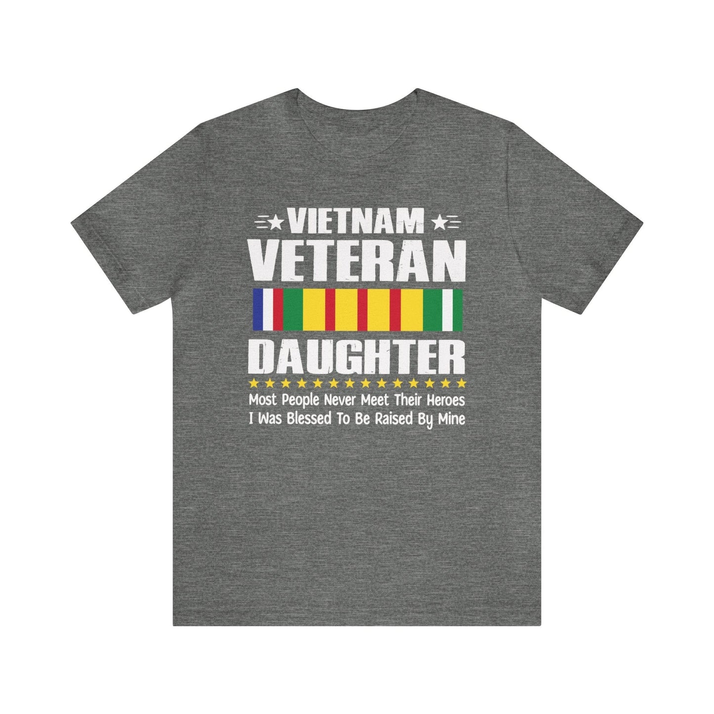 T-Shirt Deep Heather / XS Vietnam Veteran Daughter | Jersey Short Sleeve Tee