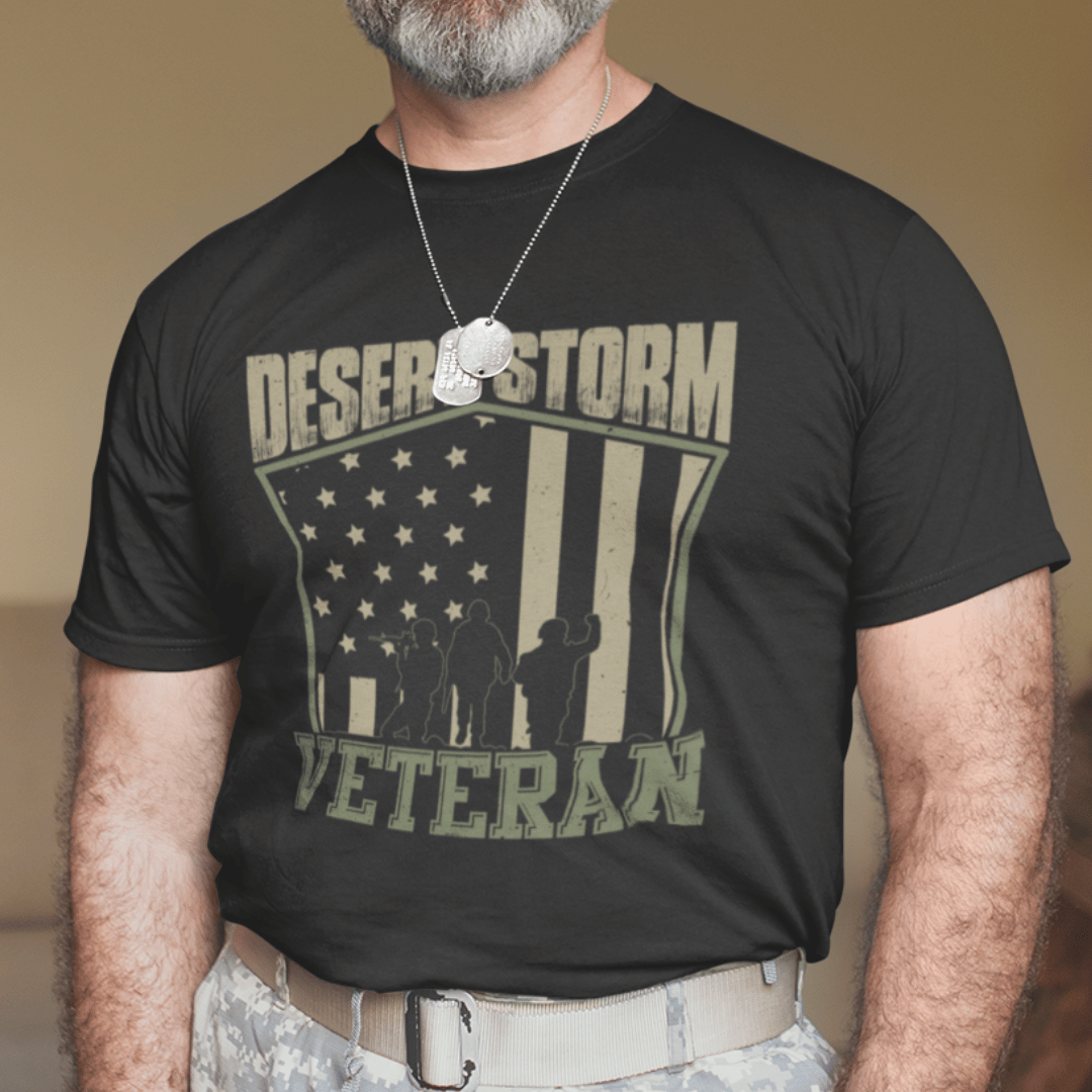 T-Shirt Desert Storm Veteran | Jersey Short Sleeve Tee