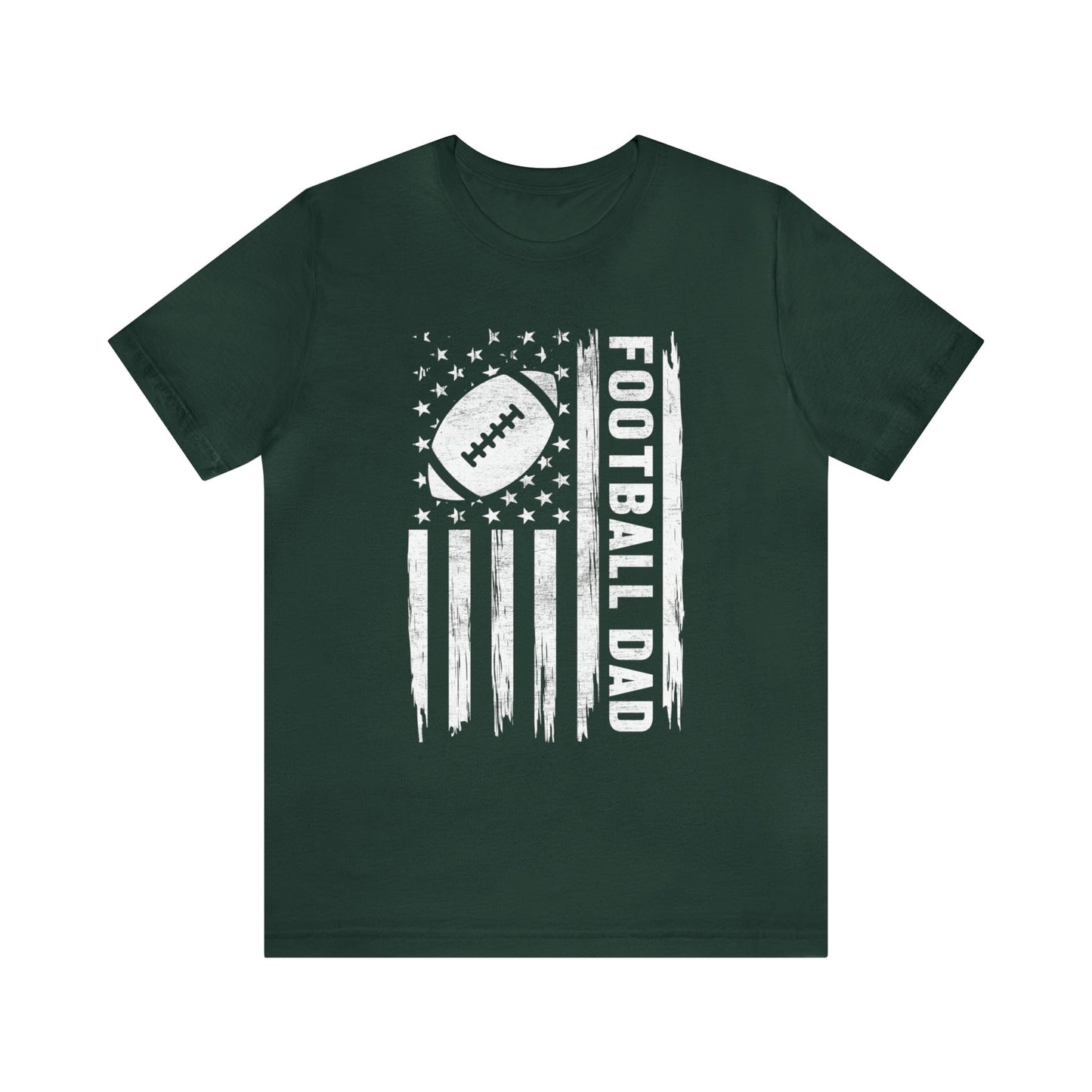 T-Shirt Forest / XS Football Dad | Patriotic | Jersey Short Sleeve Tee