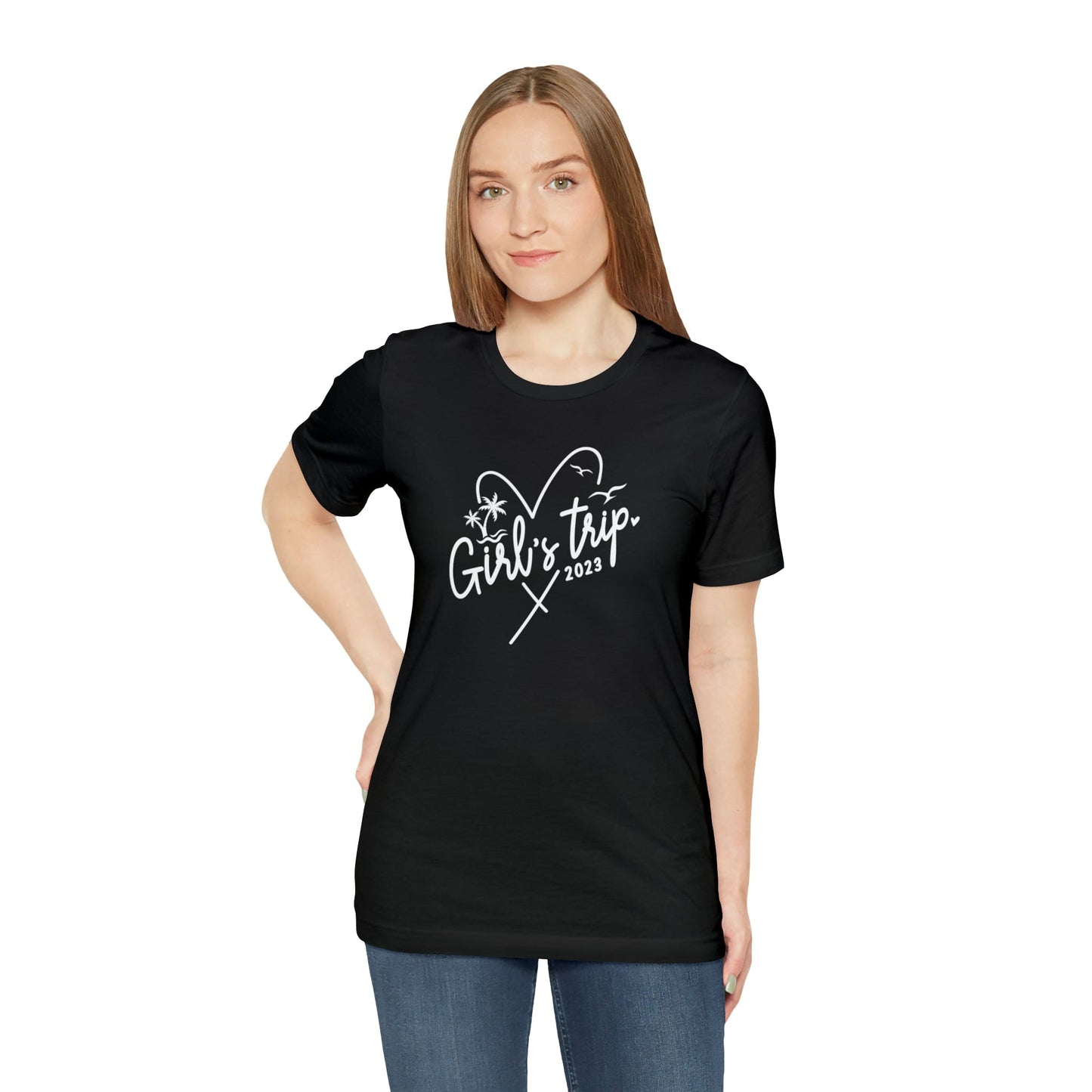 T-Shirt Girls Trip 2023 | Heart | Jersey Short Sleeve Tee