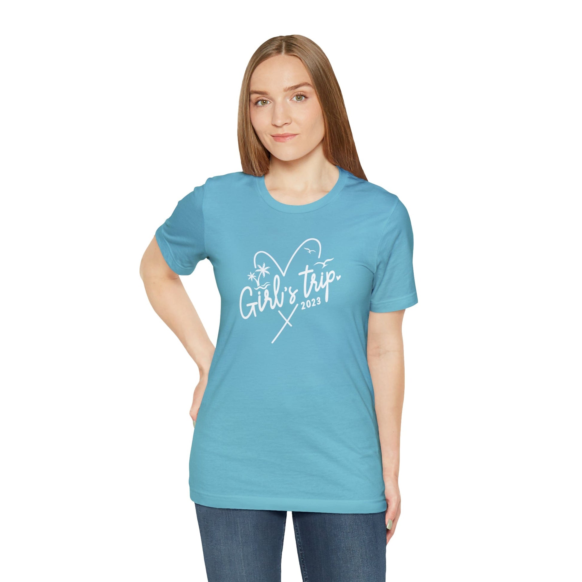 T-Shirt Girls Trip 2023 | Heart | Jersey Short Sleeve Tee