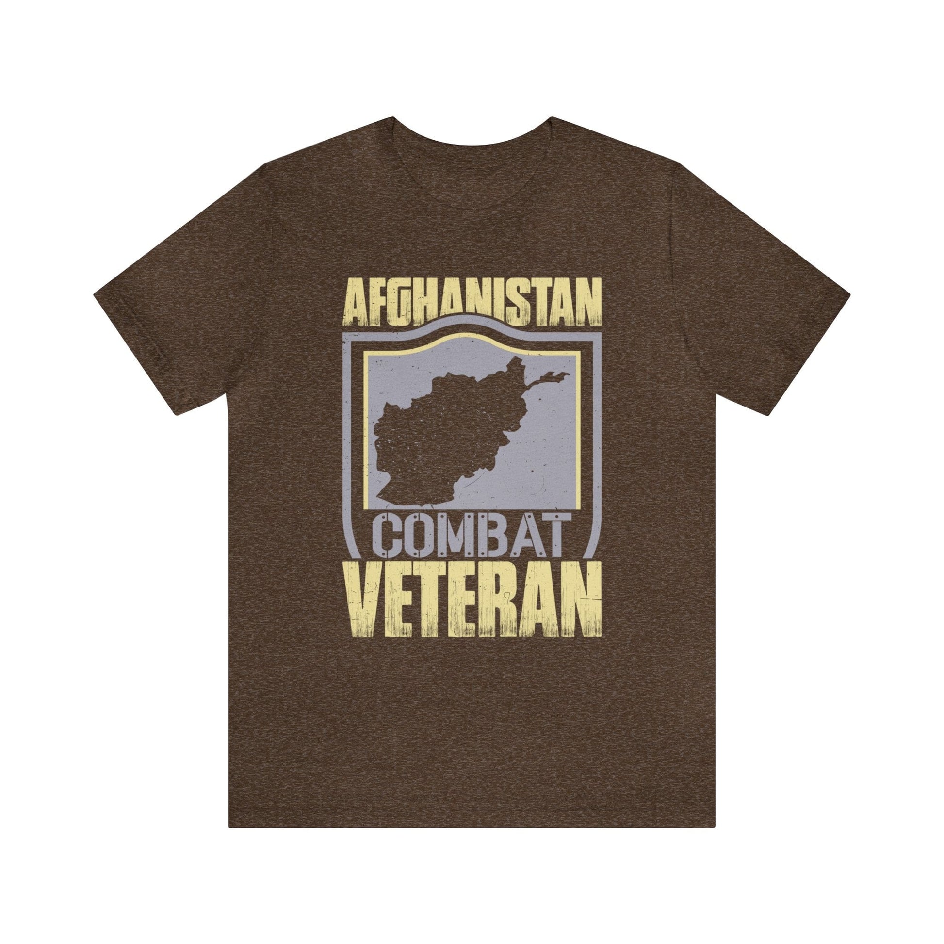 T-Shirt Heather Brown / XS Afghanistan Combat Veteran | Jersey Short Sleeve Tee