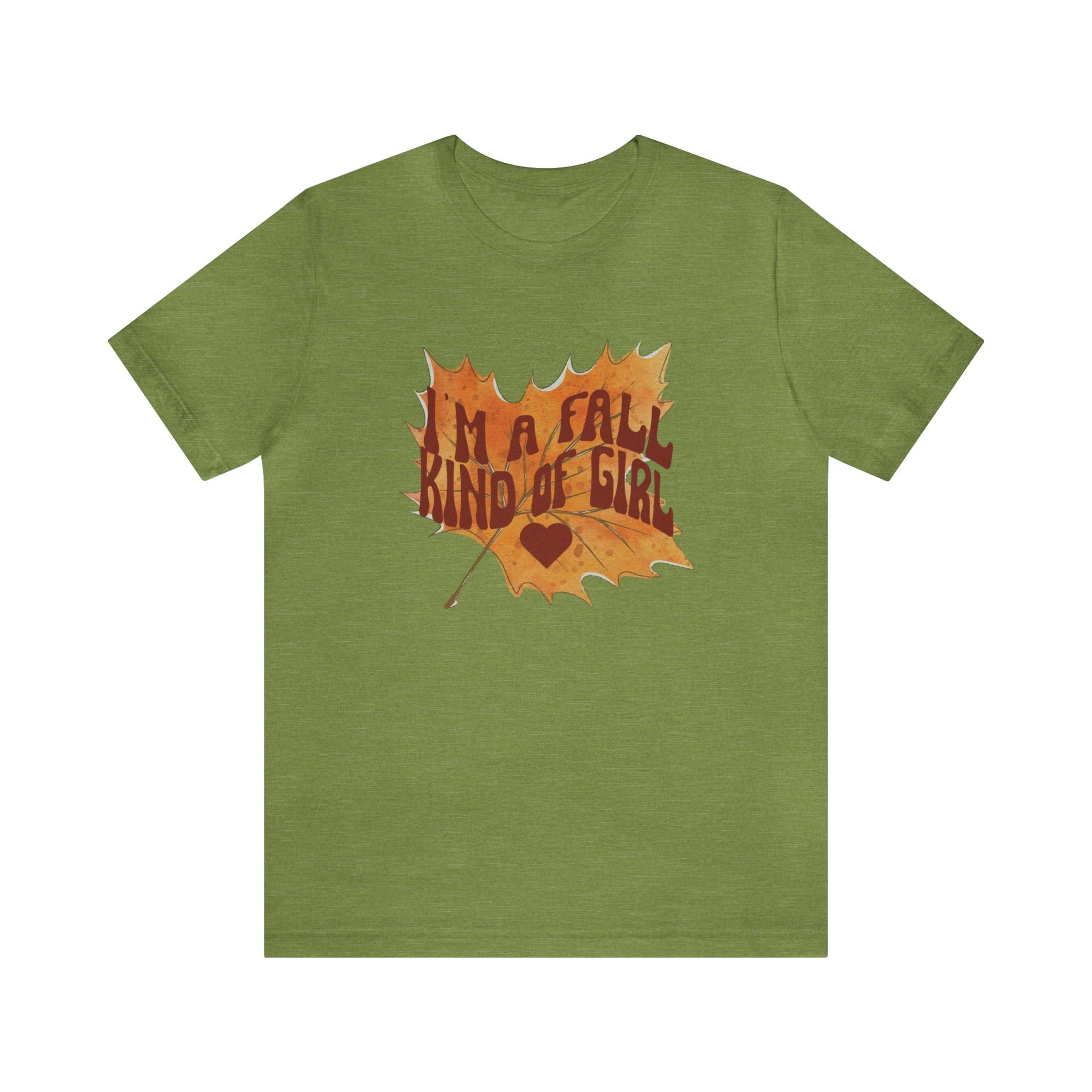 T-Shirt Heather Green / XS I'm A Fall Kind of Girl | Retro | Jersey Short Sleeve Tee