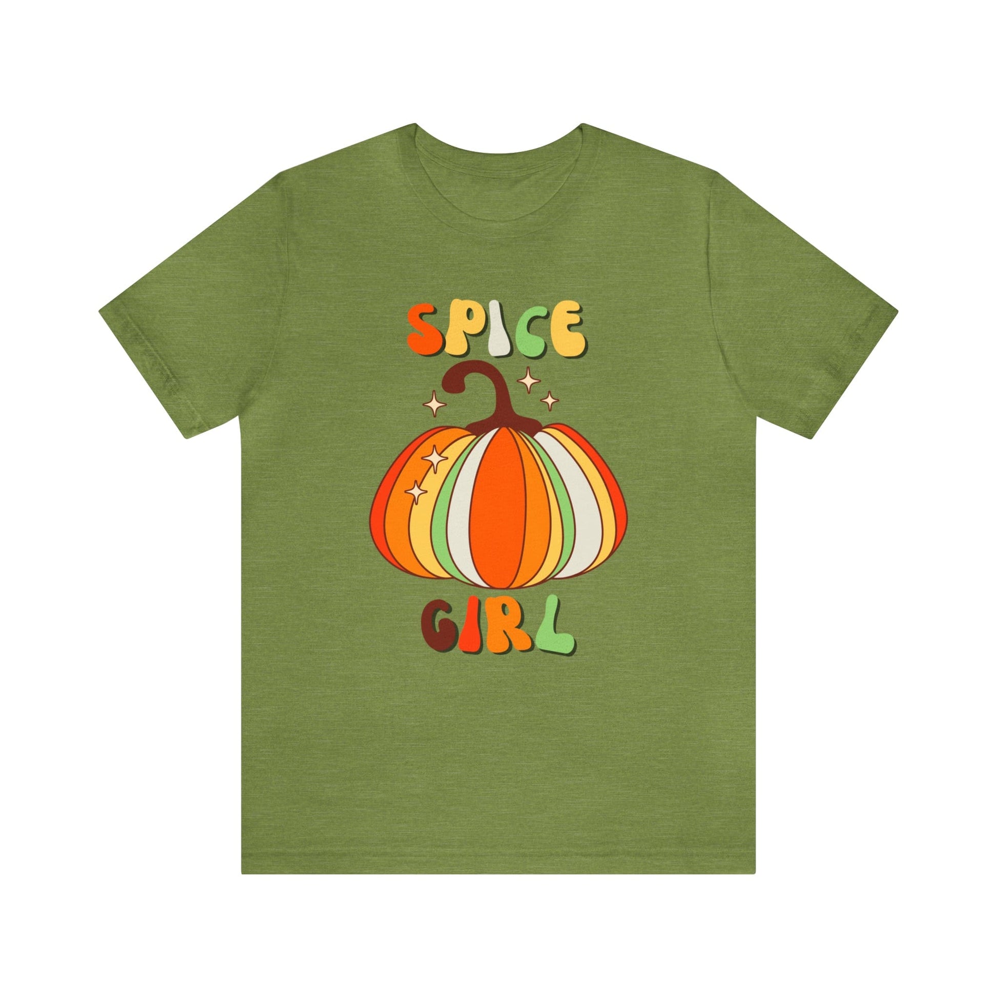 T-Shirt Heather Green / XS Spice Girl | Pumpkin | Retro | Jersey Short Sleeve Tee