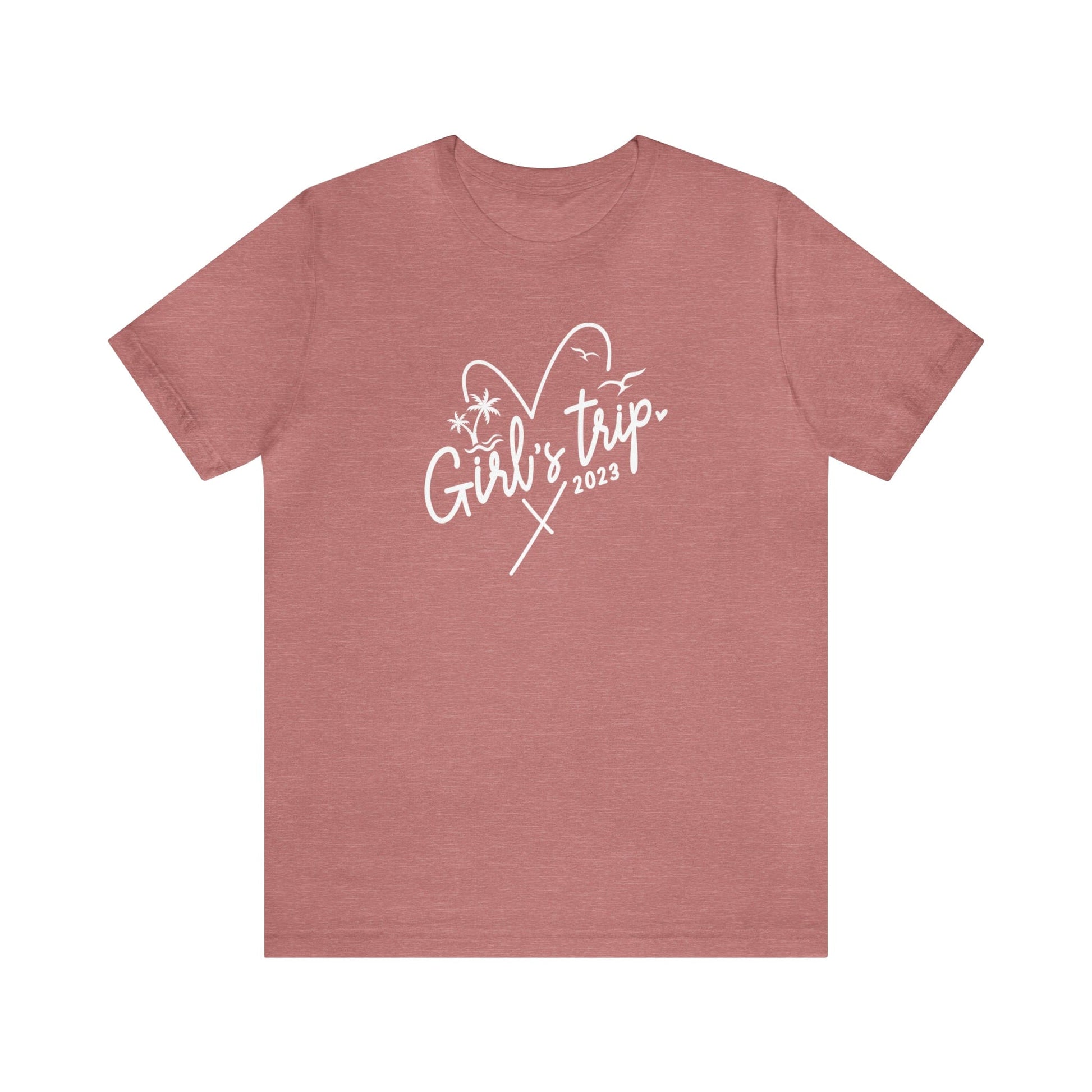 T-Shirt Heather Mauve / S Girls Trip 2023 | Heart | Jersey Short Sleeve Tee