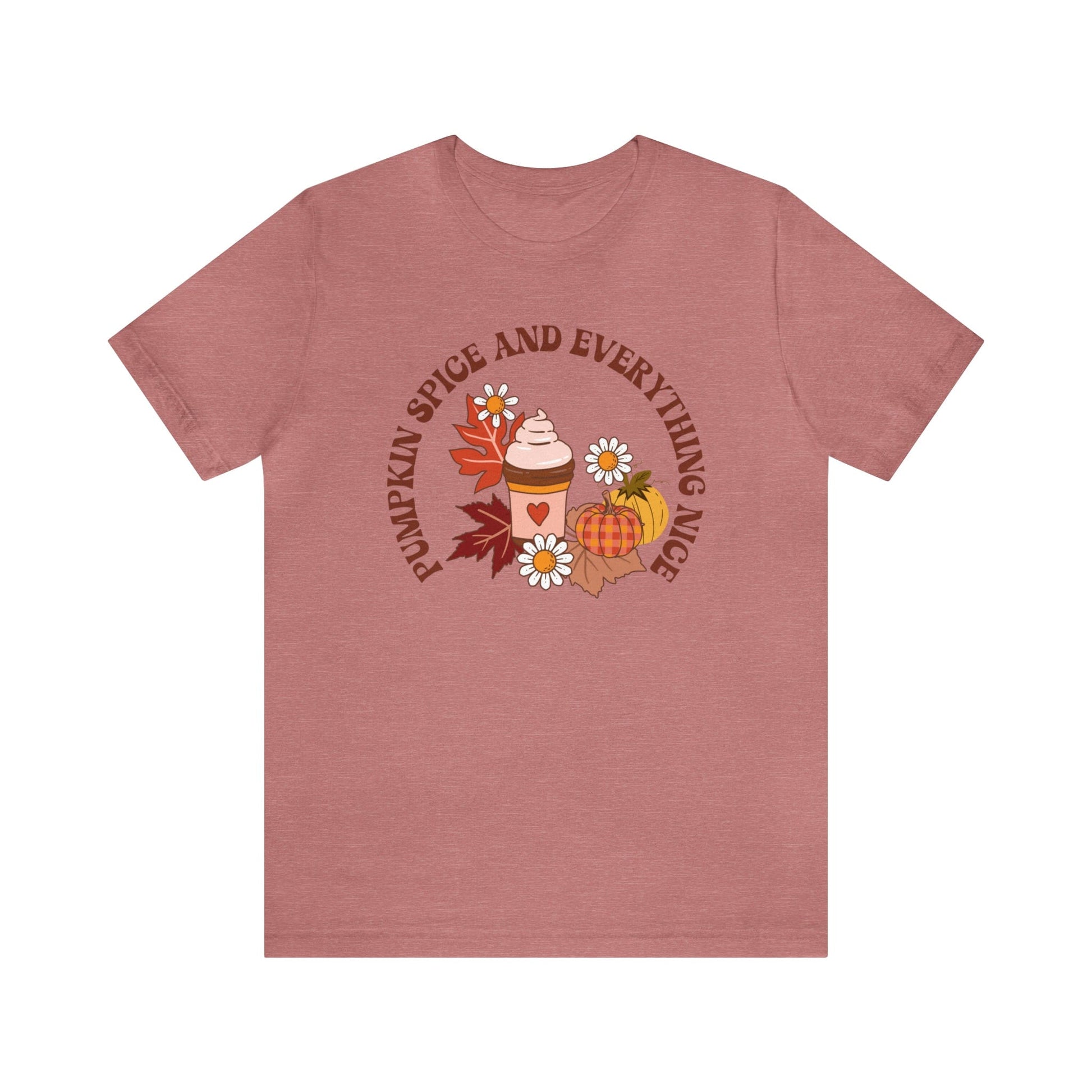 T-Shirt Heather Mauve / S Pumpkin Spice and Everything Nice | Retro | Jersey Short Sleeve Tee