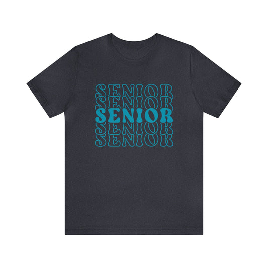 T-Shirt Heather Navy / S Senior | Stacked Retro | Jersey Short Sleeve Tee