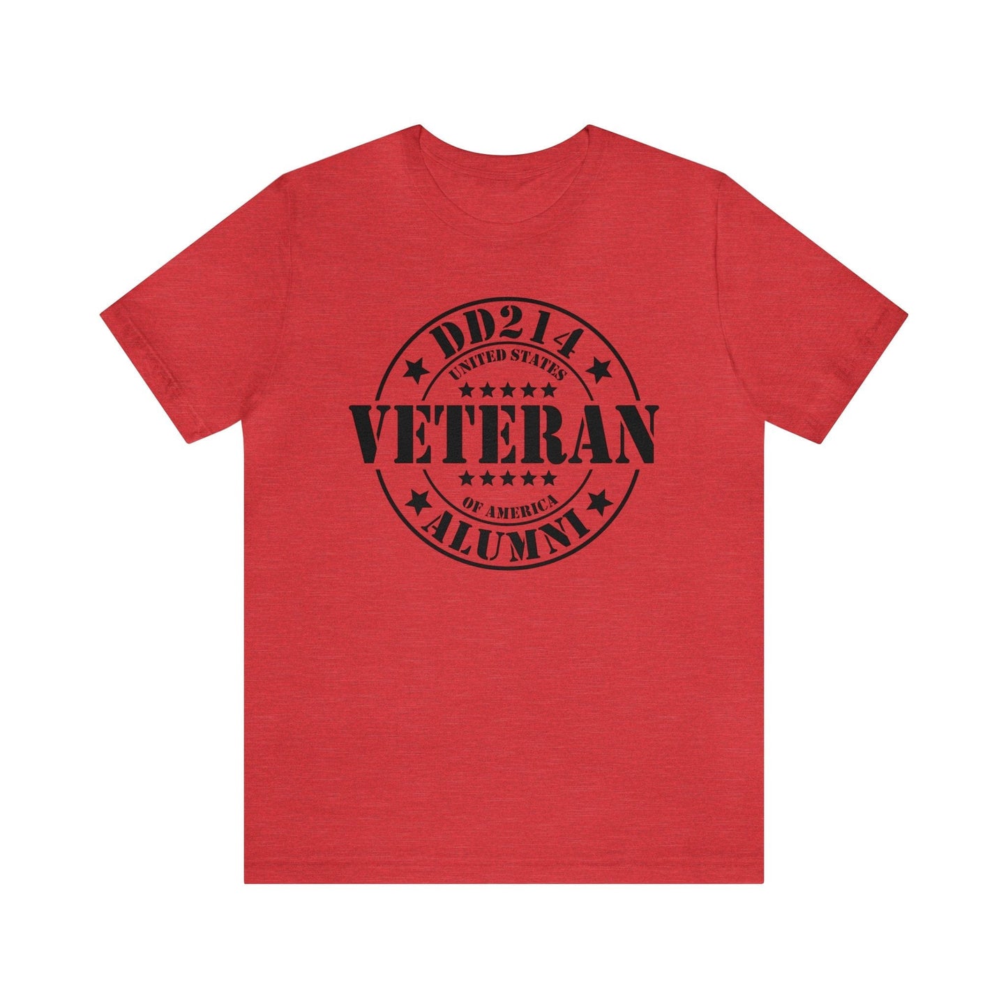 T-Shirt Heather Red / XS DD214 Alumni | US Veteran | Jersey Short Sleeve Tee