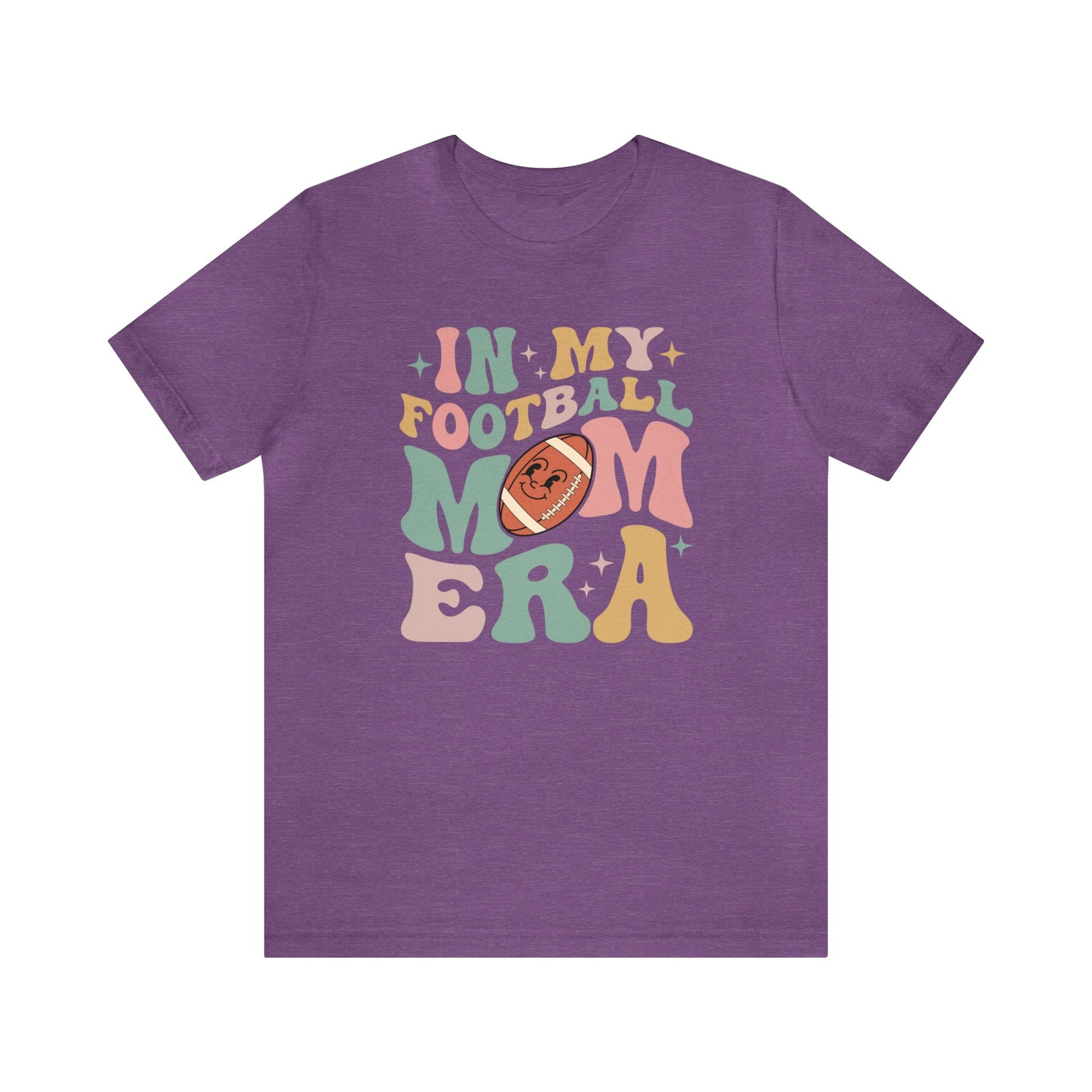 T-Shirt Heather Team Purple / XS In My Football Mom Era | Retro | Jersey Short Sleeve Tee