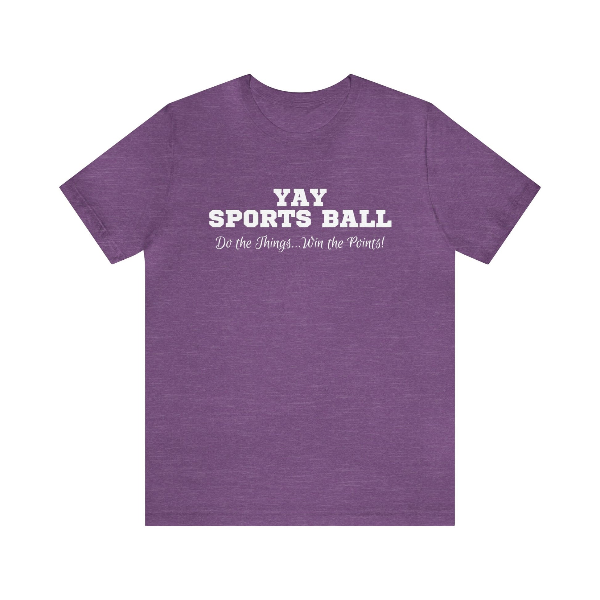 T-Shirt Heather Team Purple / XS Yay Sports Ball | Jersey Short Sleeve Tee