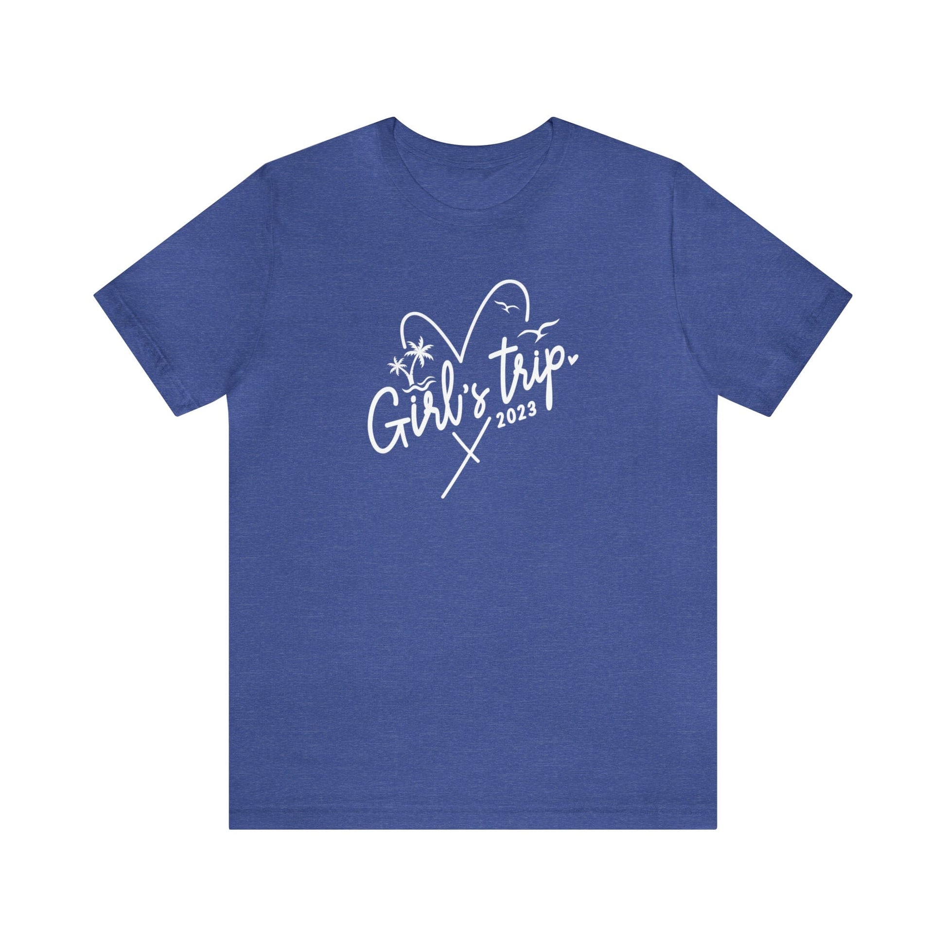 T-Shirt Heather True Royal / S Girls Trip 2023 | Heart | Jersey Short Sleeve Tee