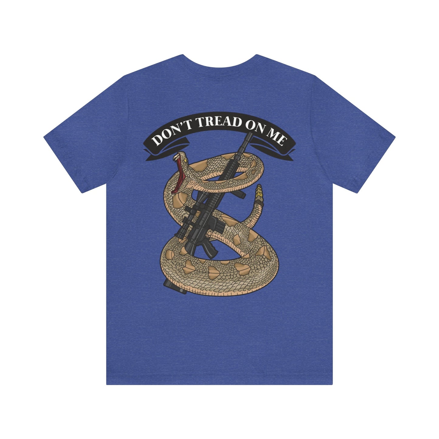 T-Shirt Heather True Royal / S We the People | Don't Tread On Me | Back Print | 2nd Amendment | Jersey Short Sleeve Tee