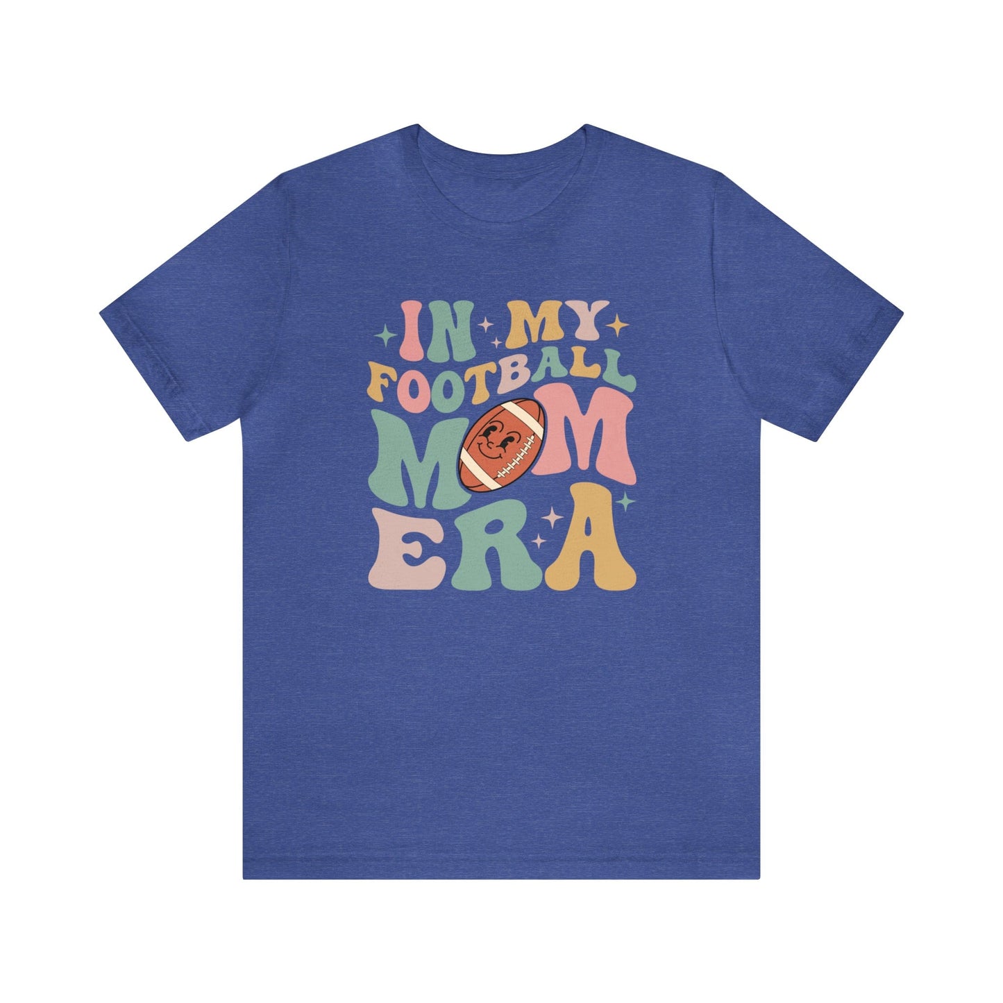 T-Shirt Heather True Royal / XS In My Football Mom Era | Retro | Jersey Short Sleeve Tee