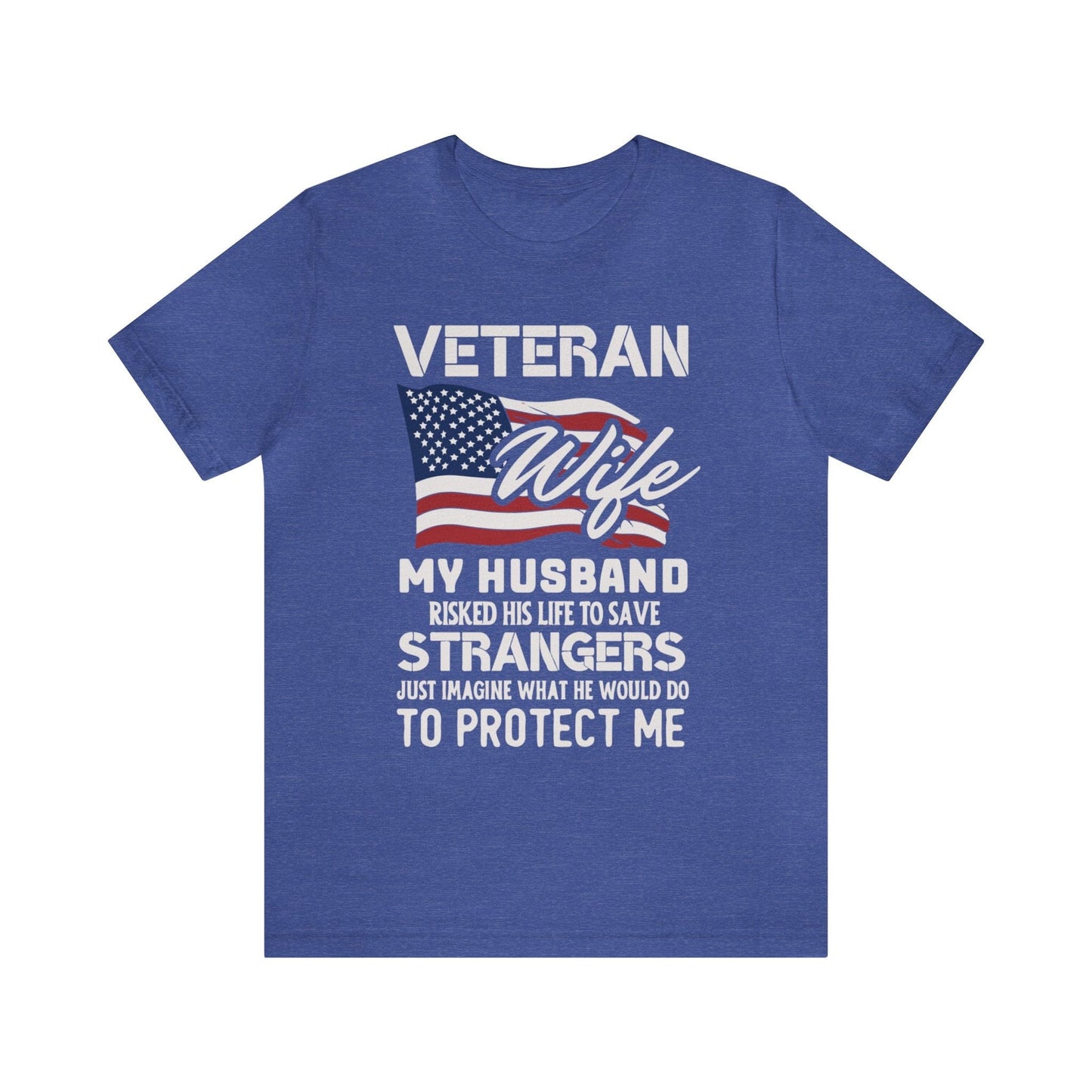 T-Shirt Heather True Royal / XS Veteran Wife | Jersey Short Sleeve Tee