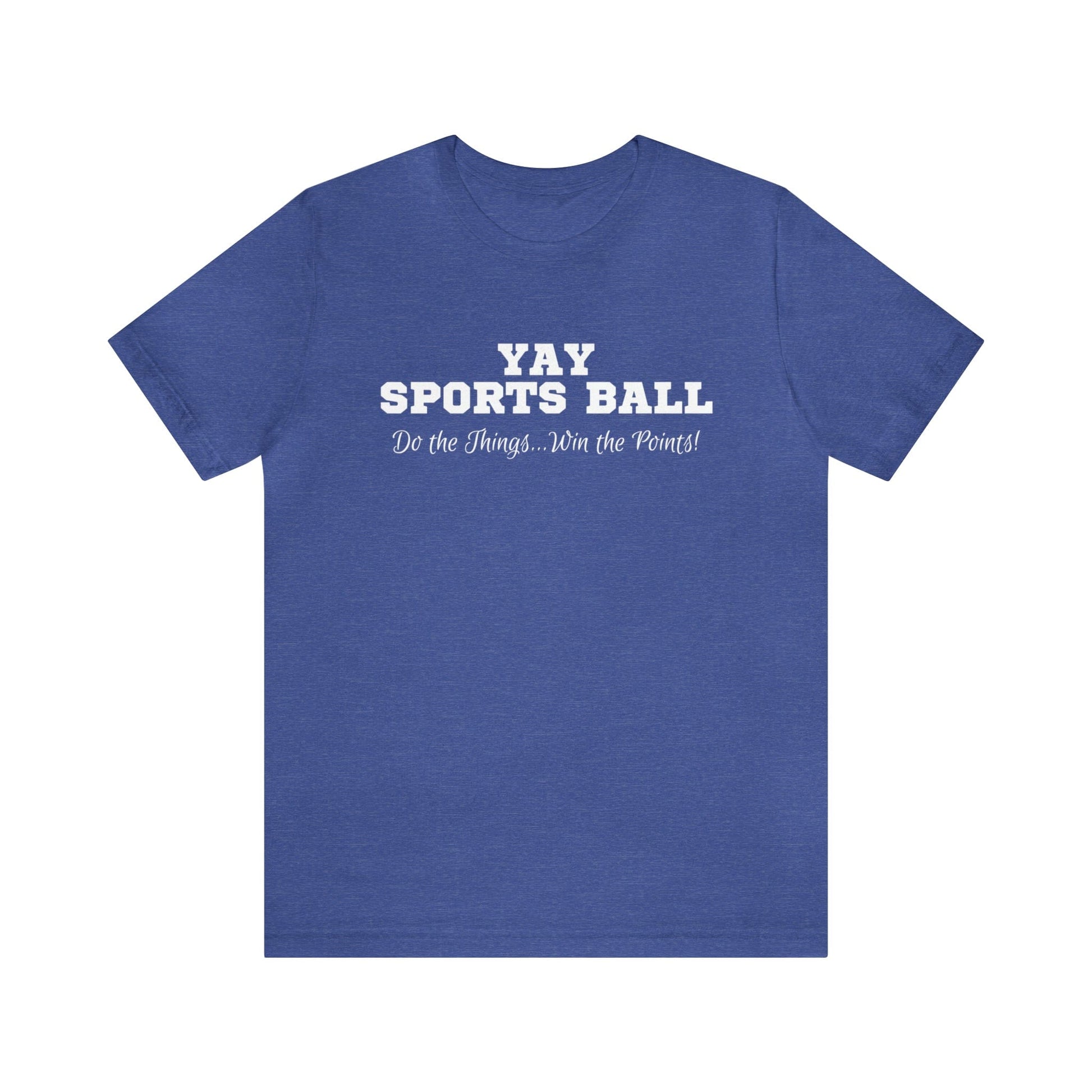 T-Shirt Heather True Royal / XS Yay Sports Ball | Jersey Short Sleeve Tee