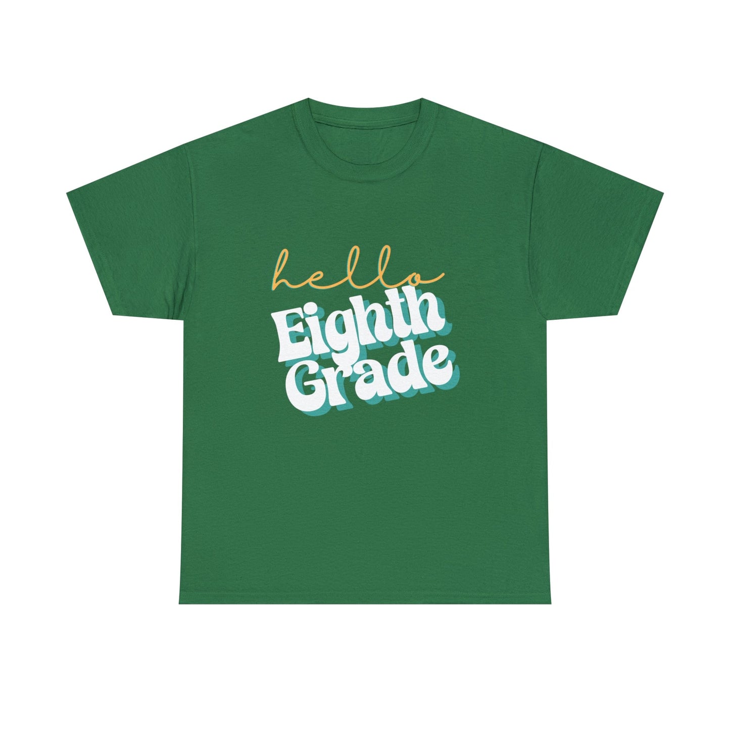 T-Shirt Hello Eighth Grade | Retro | ADULT Sizes | Cotton Tee