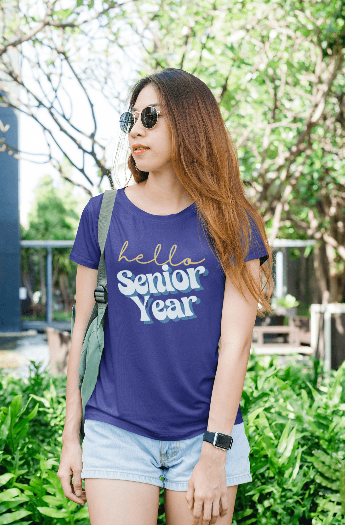 T-Shirt Hello Senior Year | Retro | ADULT Sizes | Cotton Tee