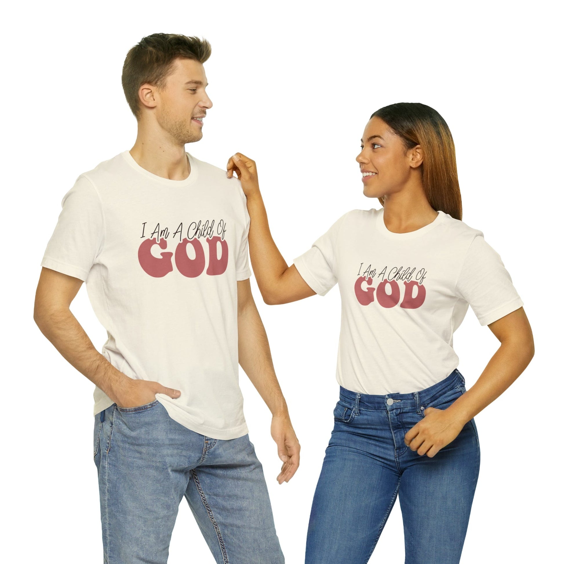 T-Shirt I Am a Child of God | Christian | Retro | Jersey Short Sleeve Tee