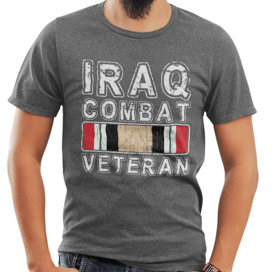 T-Shirt Iraq Combat Veteran | Jersey Short Sleeve Tee