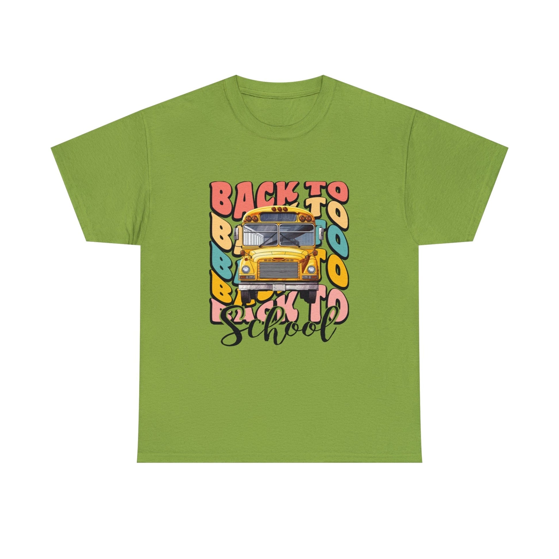 T-Shirt Kiwi / S Back to School | School Bus | Retro | ADULT sizes | Cotton Tee