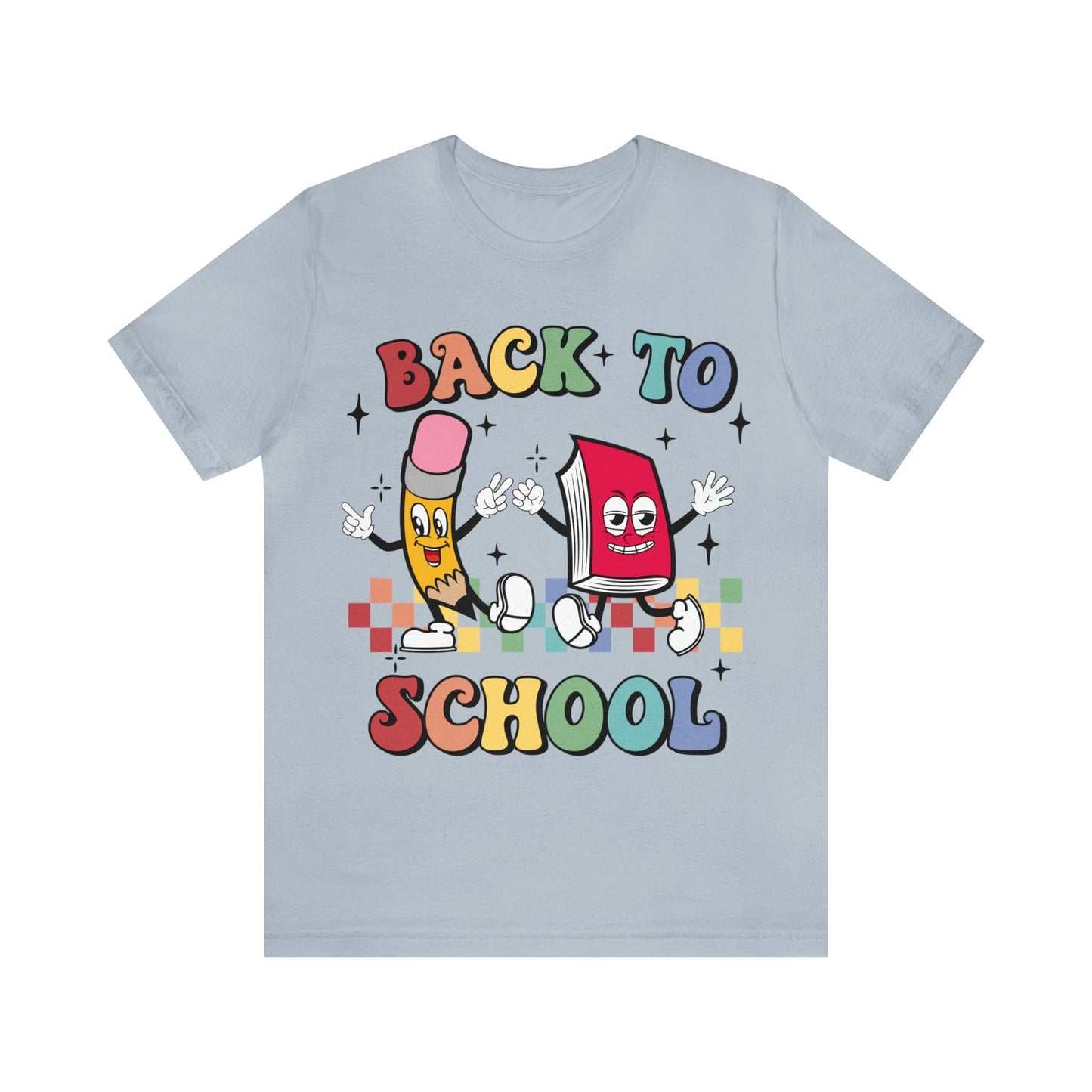 T-Shirt Light Blue / S Back to School | Retro | ADULT sizes | Jersey Short Sleeve Tee