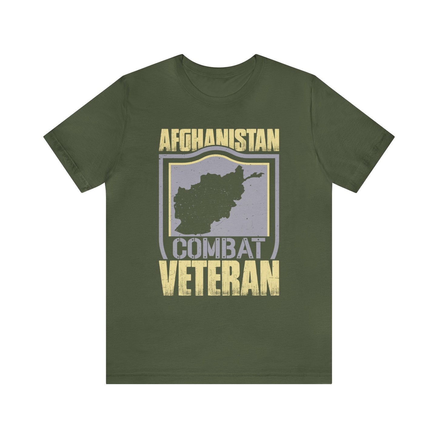 T-Shirt Military Green / XS Afghanistan Combat Veteran | Jersey Short Sleeve Tee