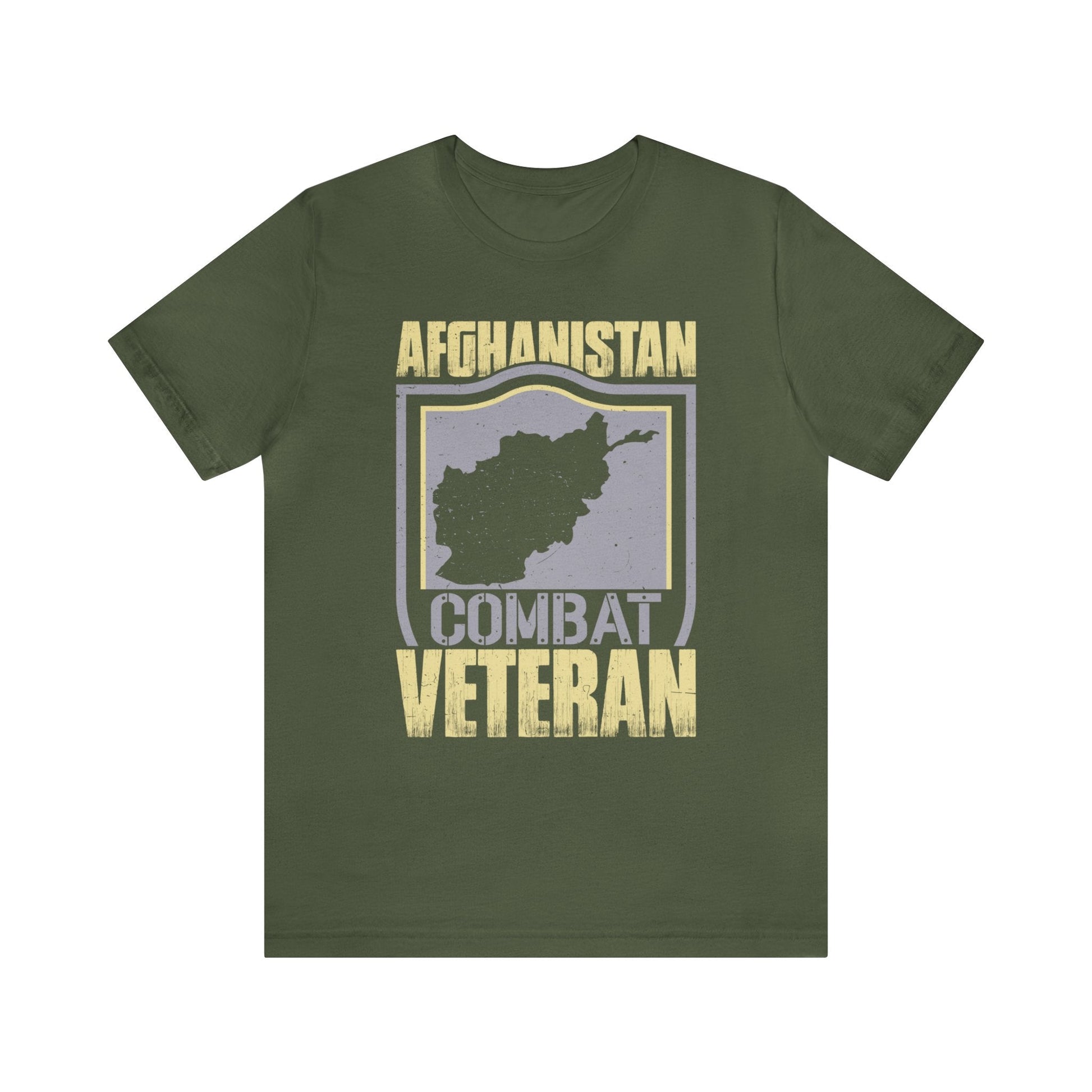 T-Shirt Military Green / XS Afghanistan Combat Veteran | Jersey Short Sleeve Tee