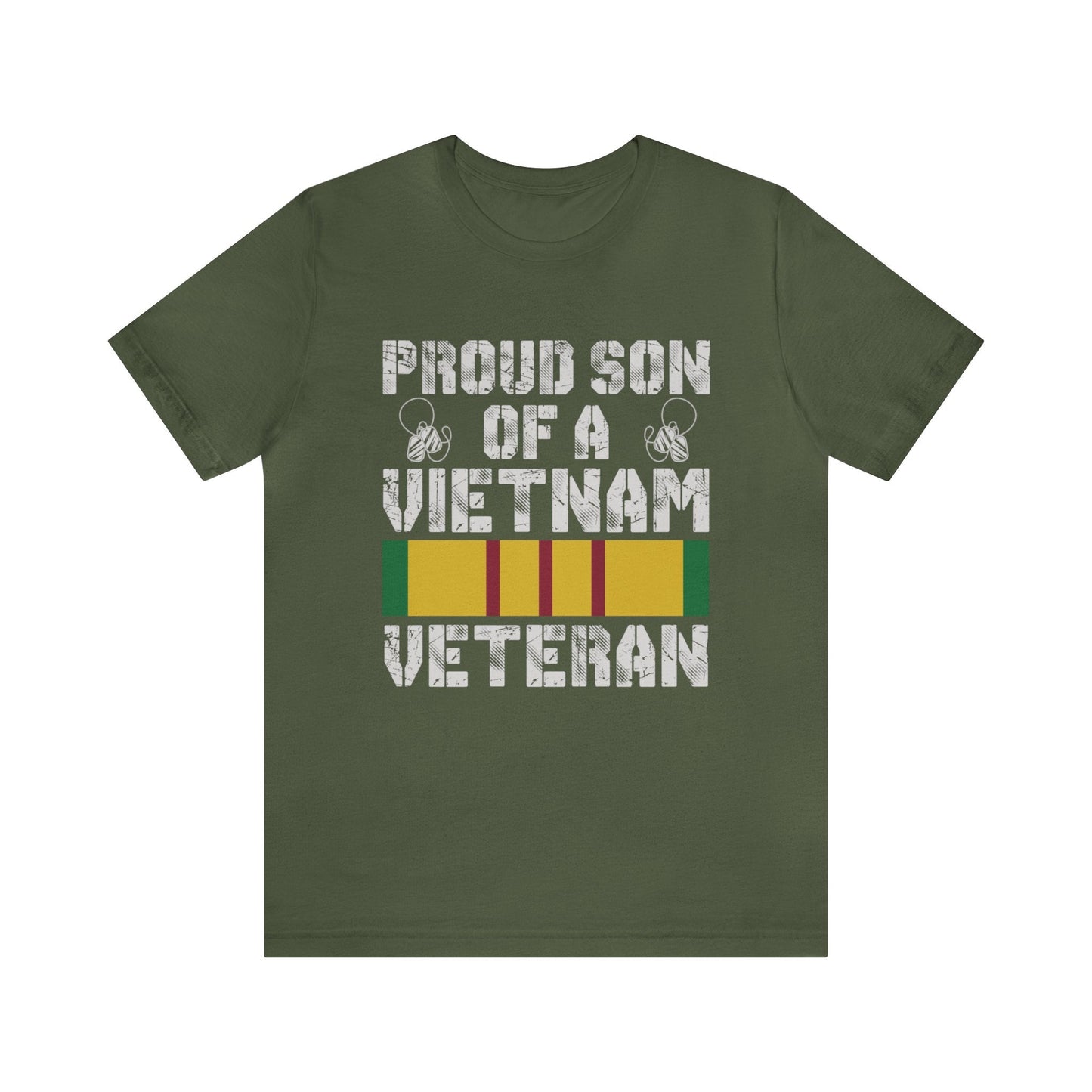 T-Shirt Military Green / XS Proud Son of a Vietnam Veteran | Jersey Short Sleeve Tee