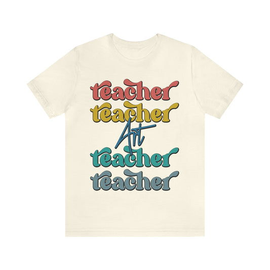 T-Shirt Natural / S Art Teacher | Retro | Jersey Short Sleeve Tee