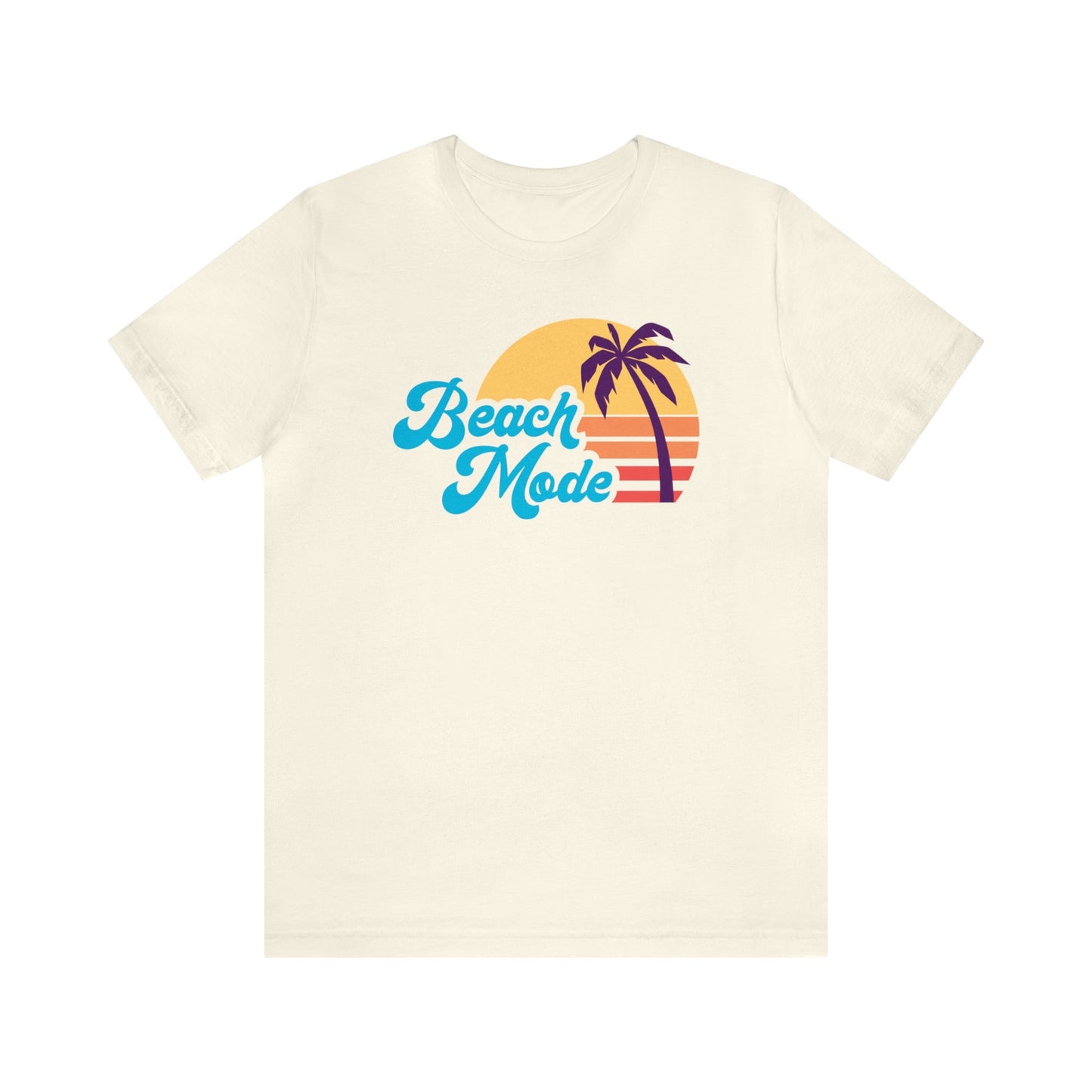 T-Shirt Natural / S Beach Mode | Vacation | Summer | Jersey Short Sleeve Tee