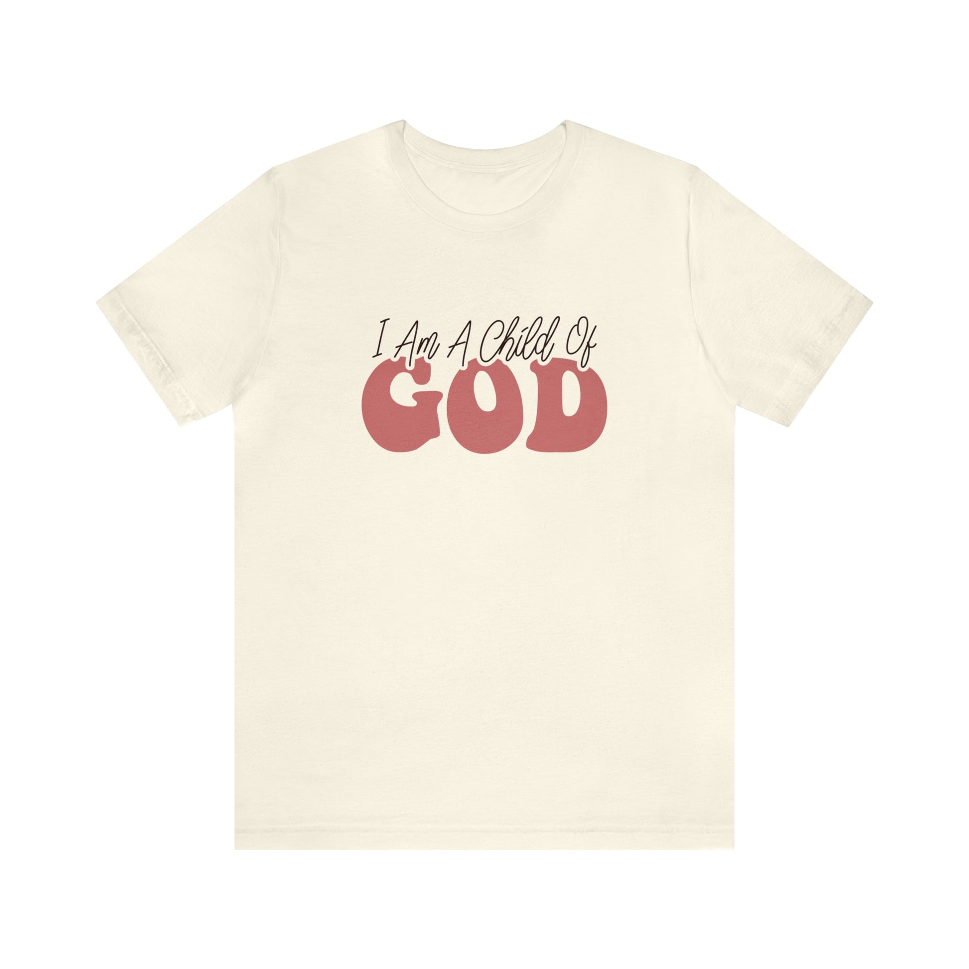 T-Shirt Natural / S I Am a Child of God | Christian | Retro | Jersey Short Sleeve Tee