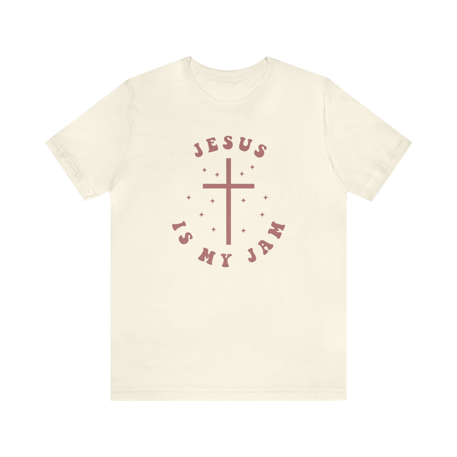 T-Shirt Natural / S Jesus is My Jam | Christian | Retro | Jersey Short Sleeve Tee