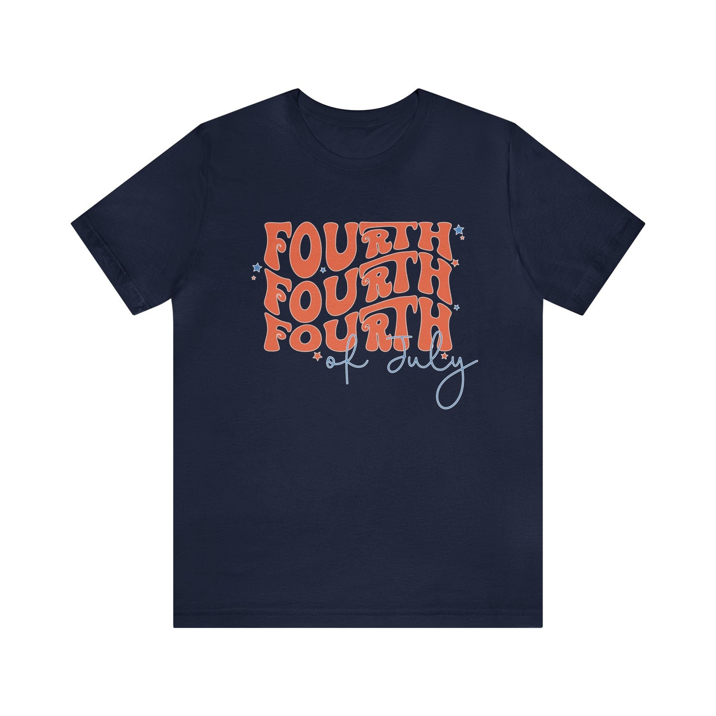 T-Shirt Navy / S Fourth of July | Patriotic | Jersey Short Sleeve Tee