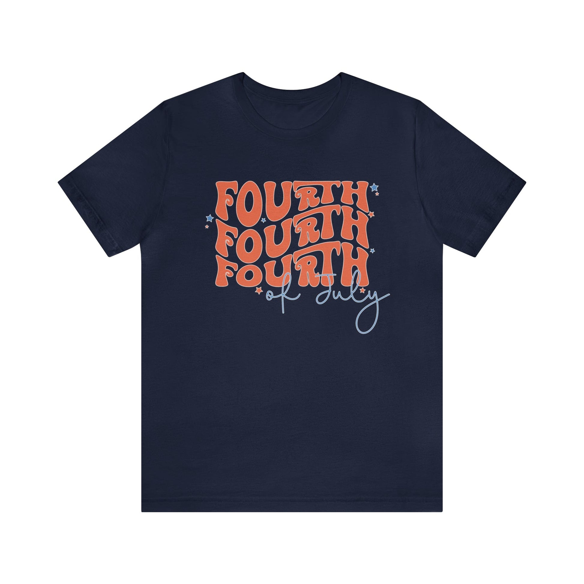 T-Shirt Navy / S Fourth of July | Patriotic | Jersey Short Sleeve Tee