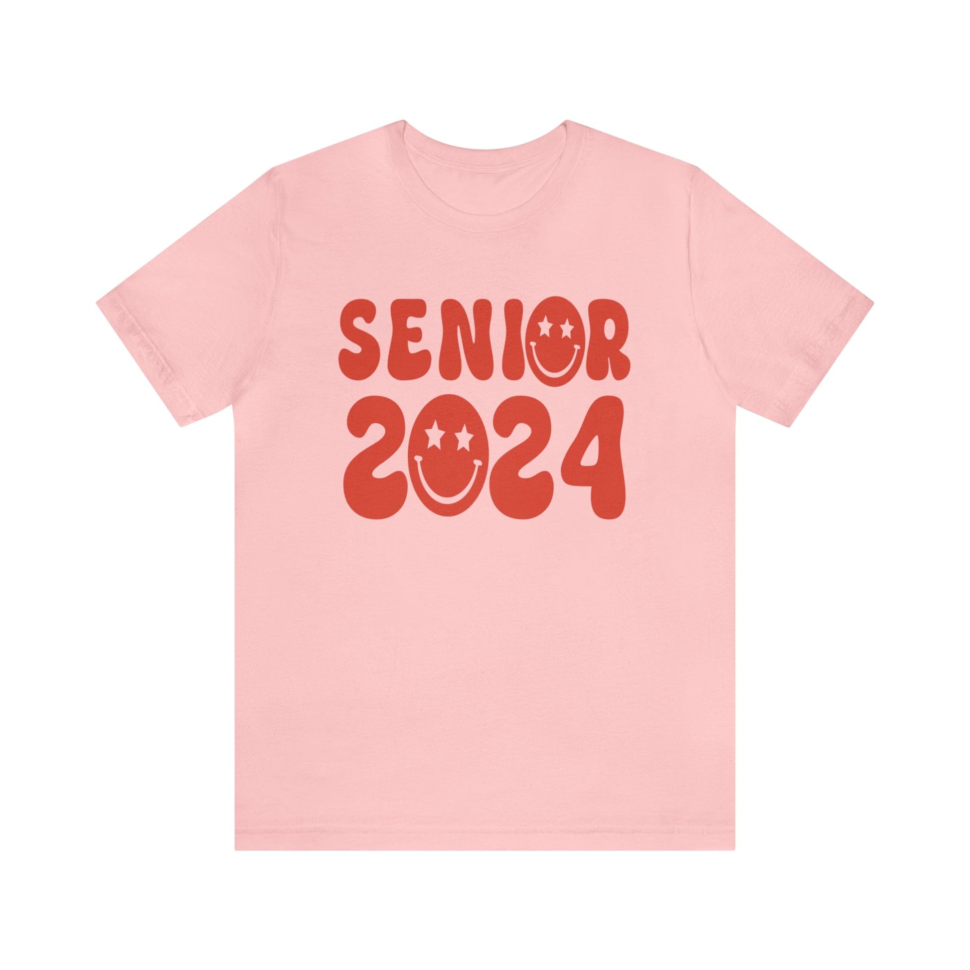 T-Shirt Pink / S Senior | 2024 | Smiley Face | Retro | Jersey Short Sleeve Tee