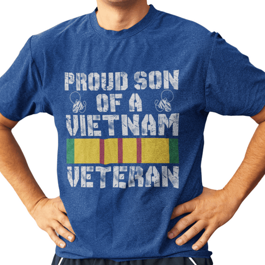 T-Shirt Proud Son of a Vietnam Veteran | Jersey Short Sleeve Tee