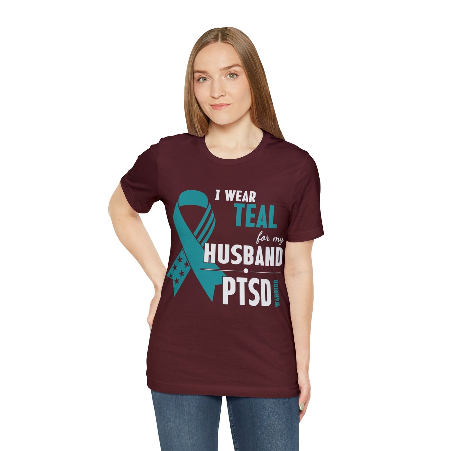 T-Shirt PTSD Awareness | For My Husband | Jersey Short Sleeve Tee